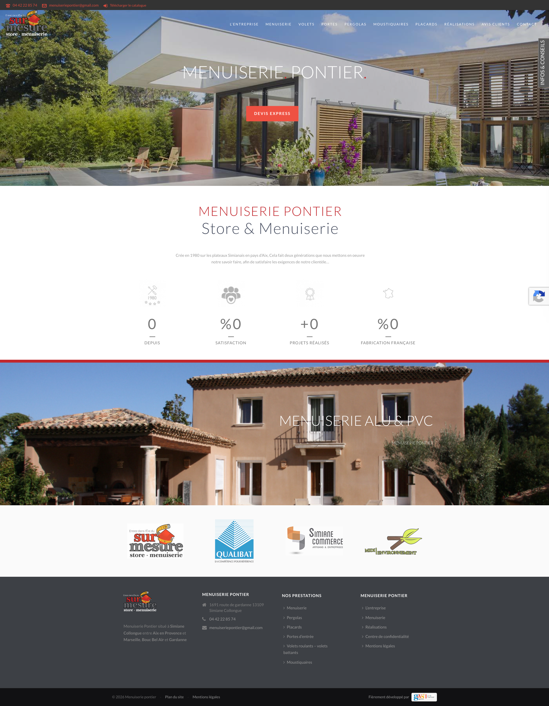 Aperçu du site