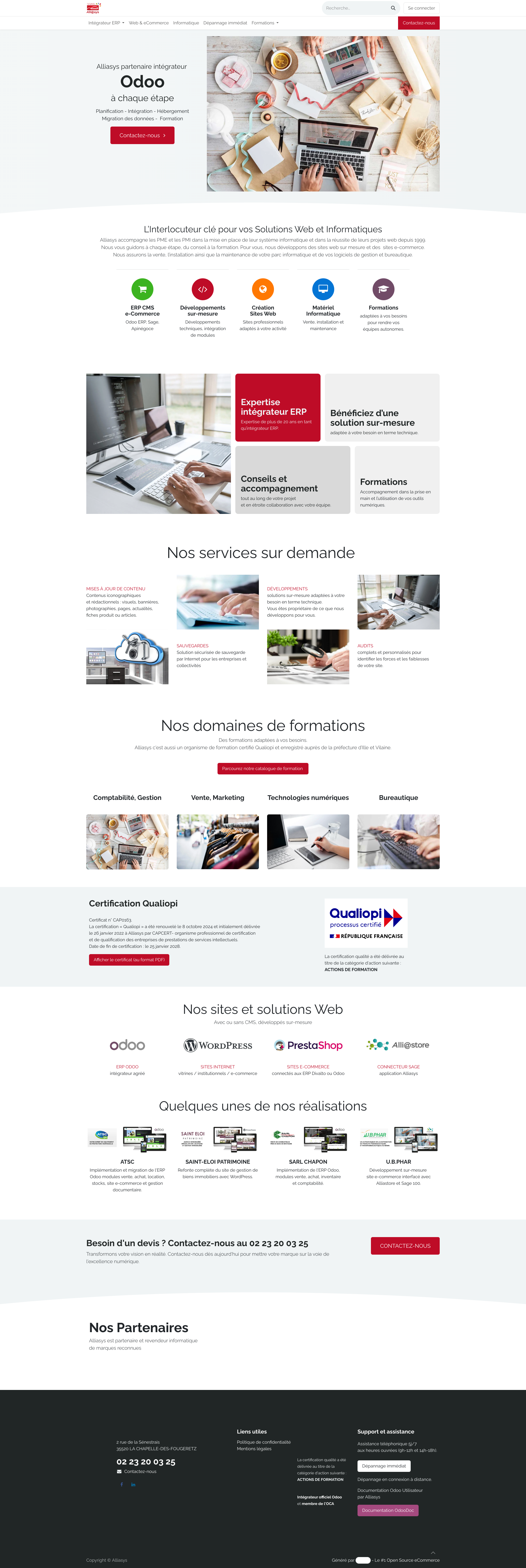 Aperçu du site