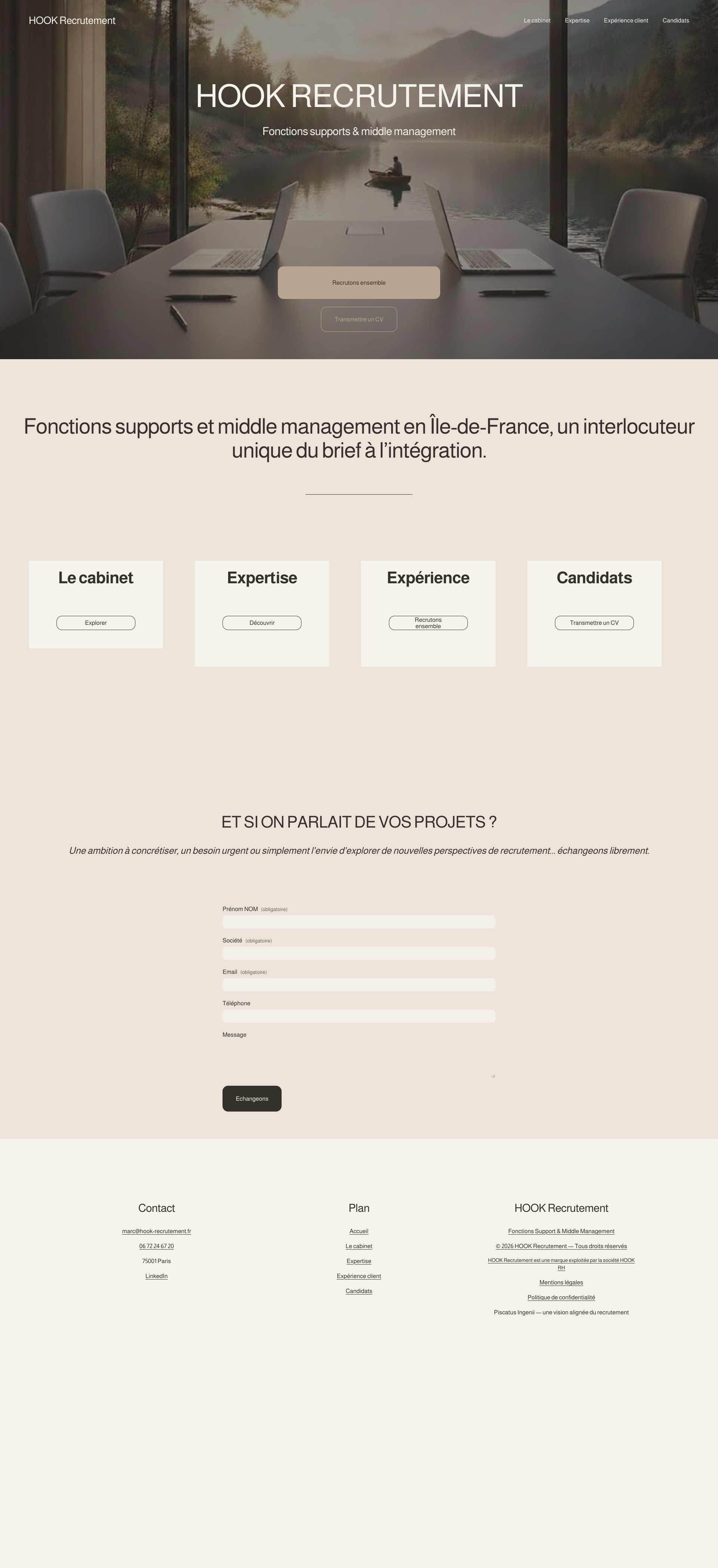 Aperçu du site