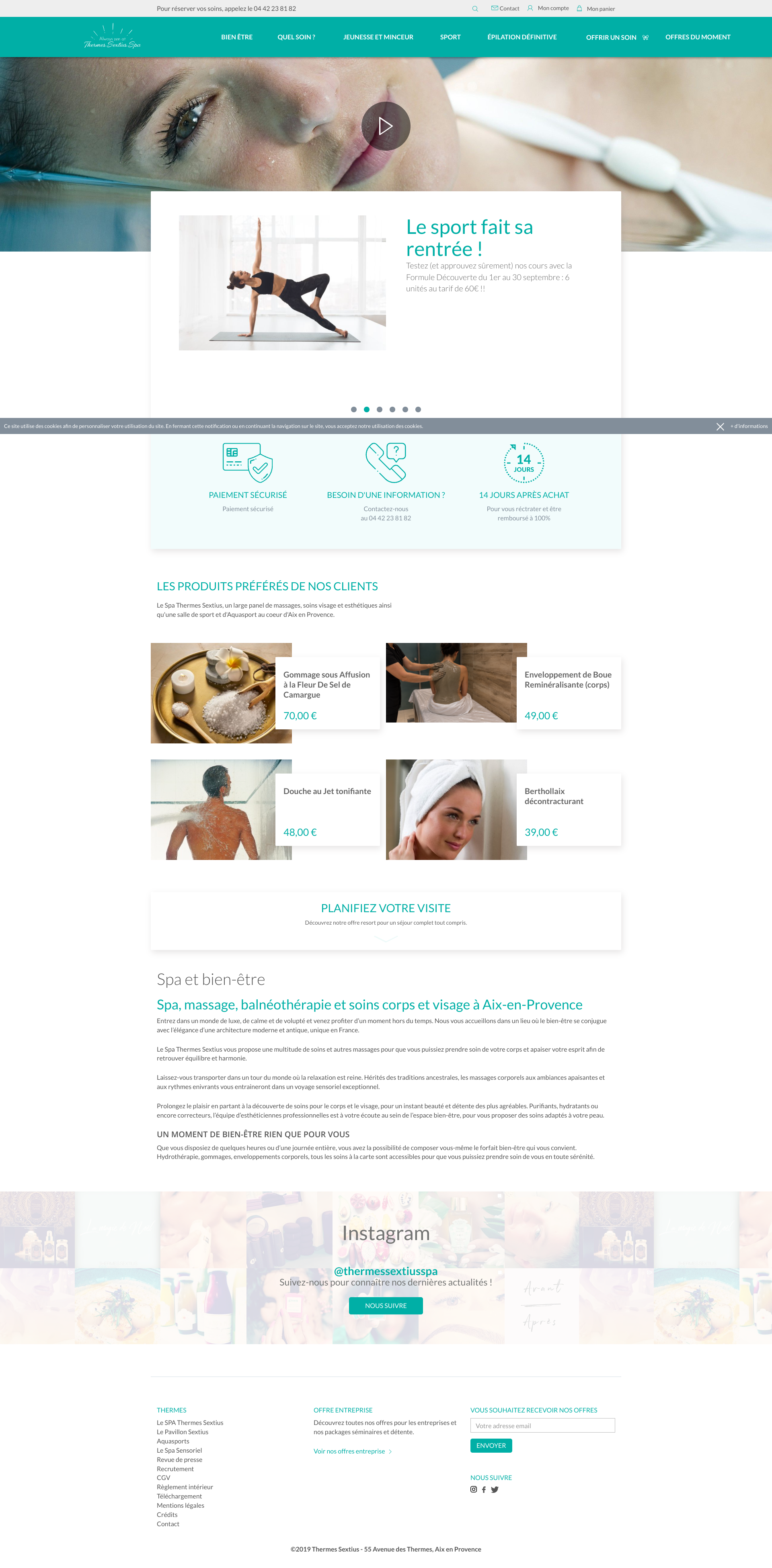Aperçu du site