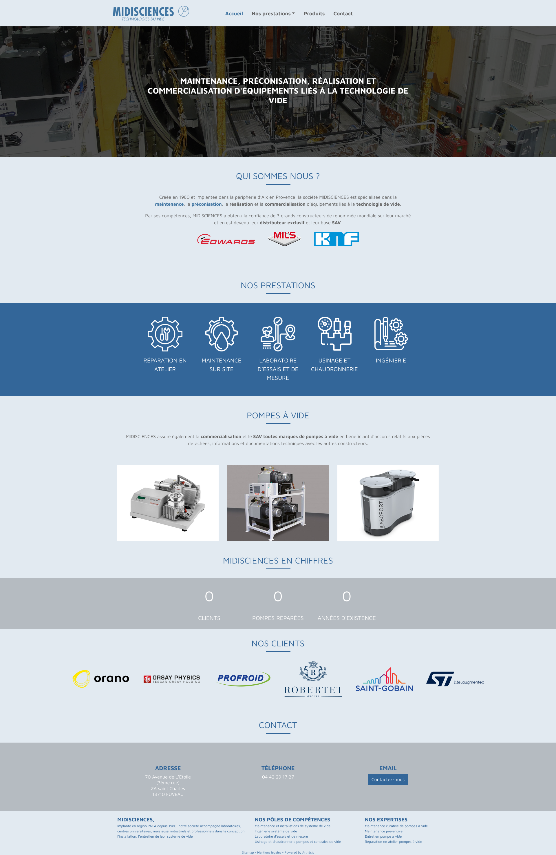 Aperçu du site
