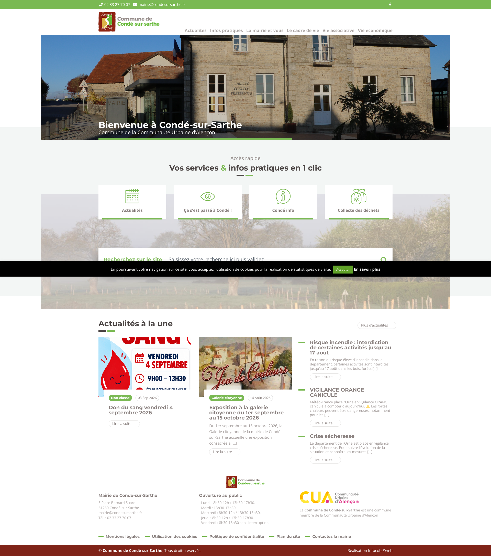 Aperçu du site