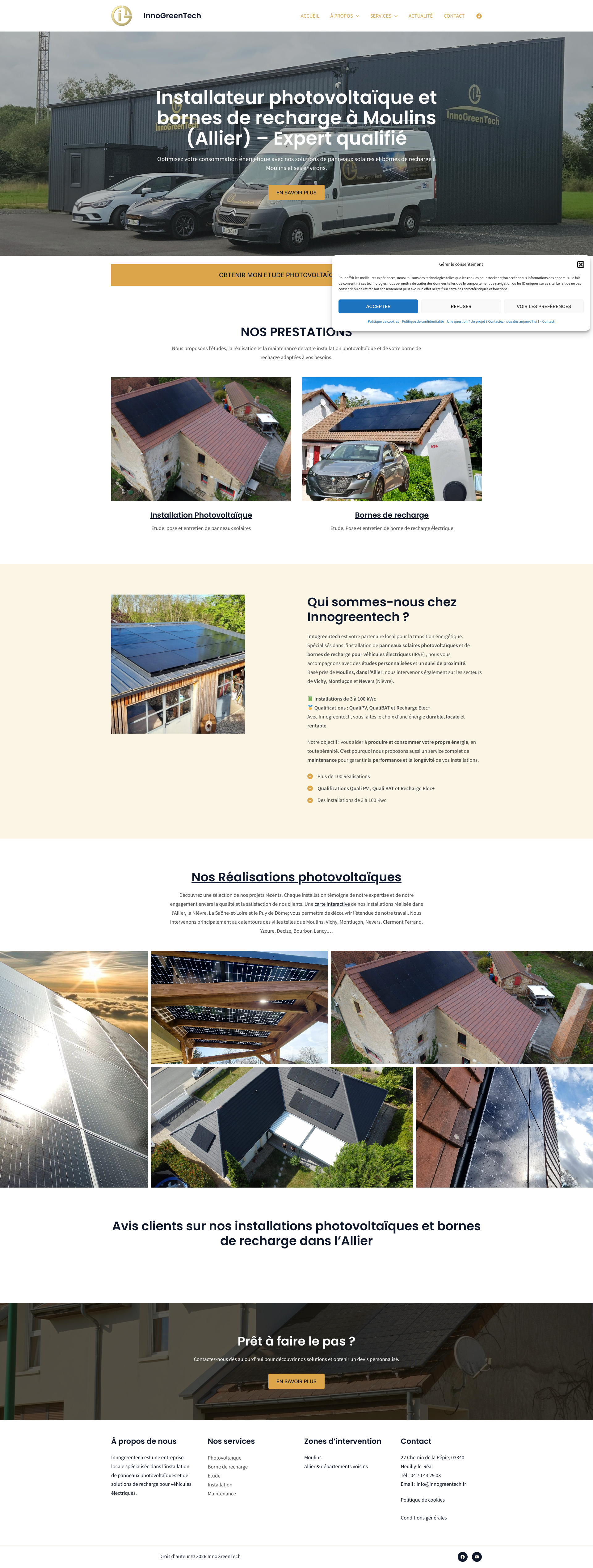 Aperçu du site