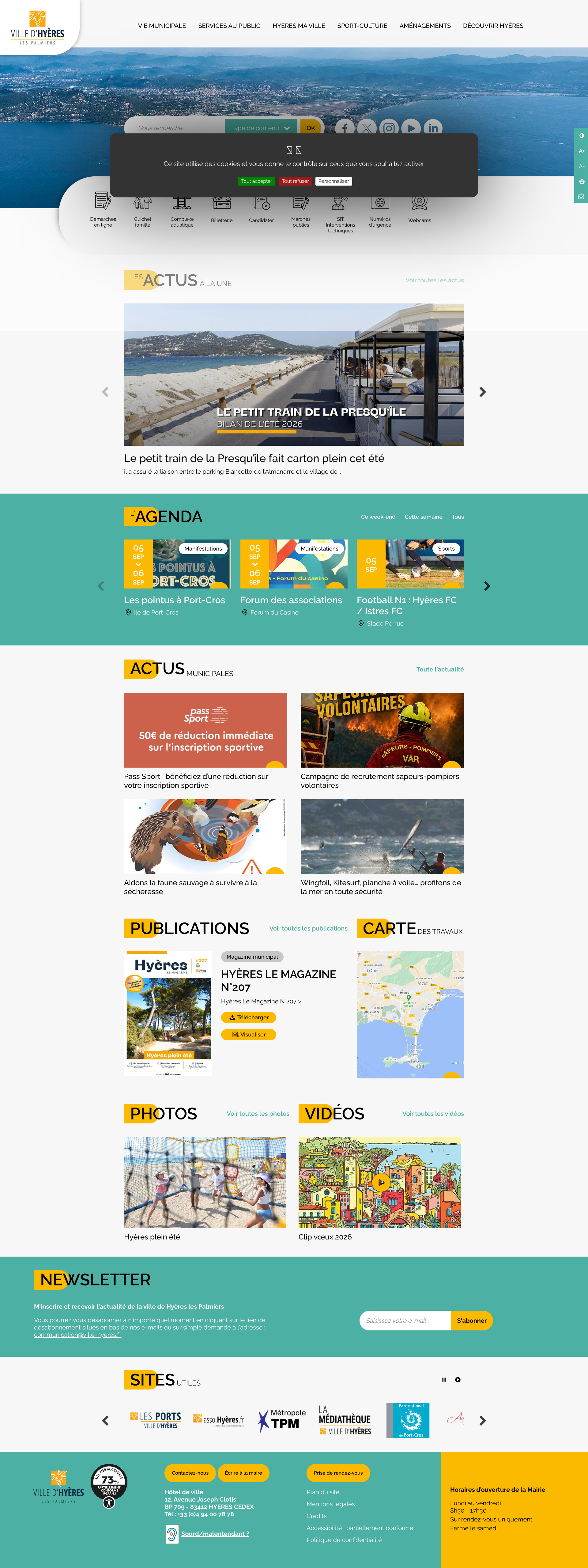 Aperçu du site