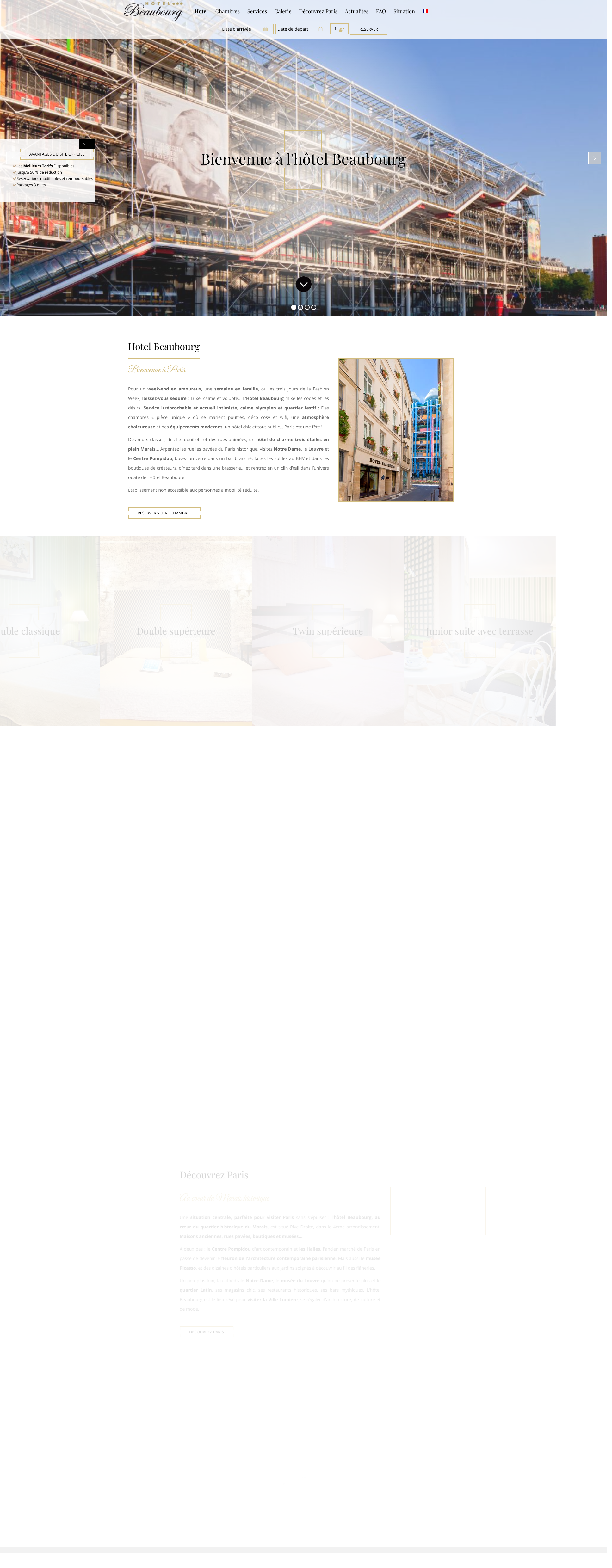 Aperçu du site