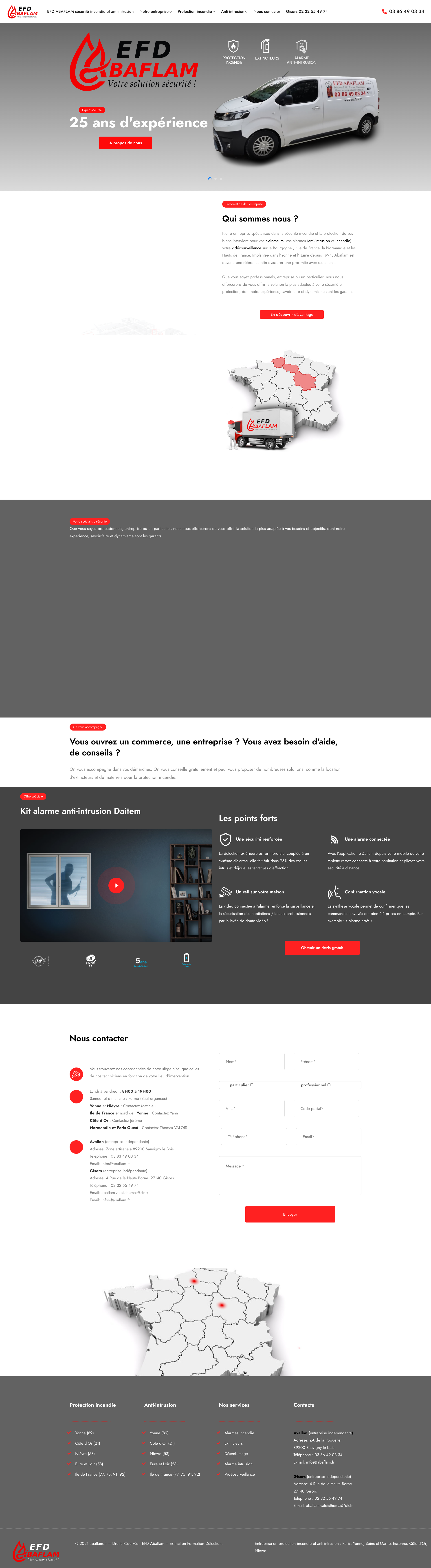 Aperçu du site