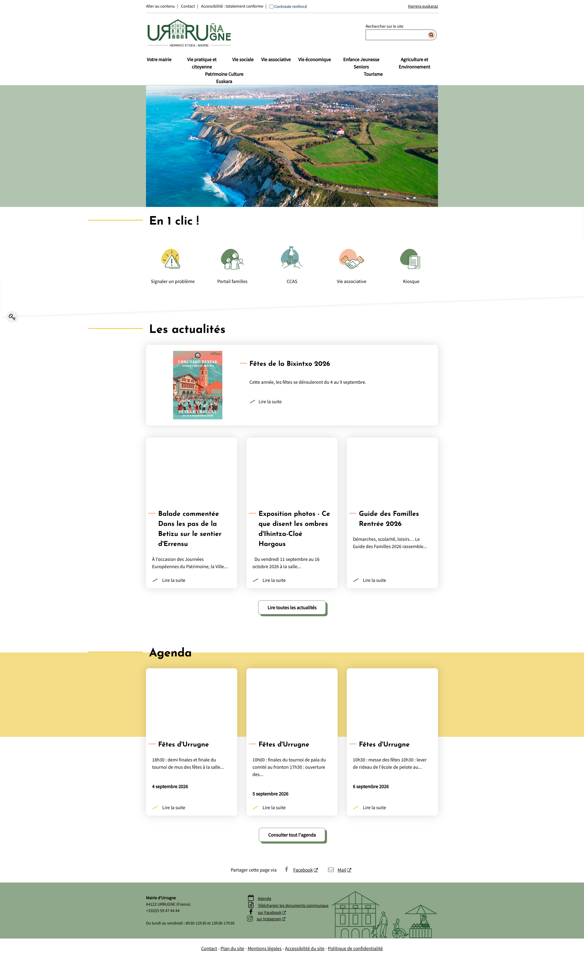 Aperçu du site