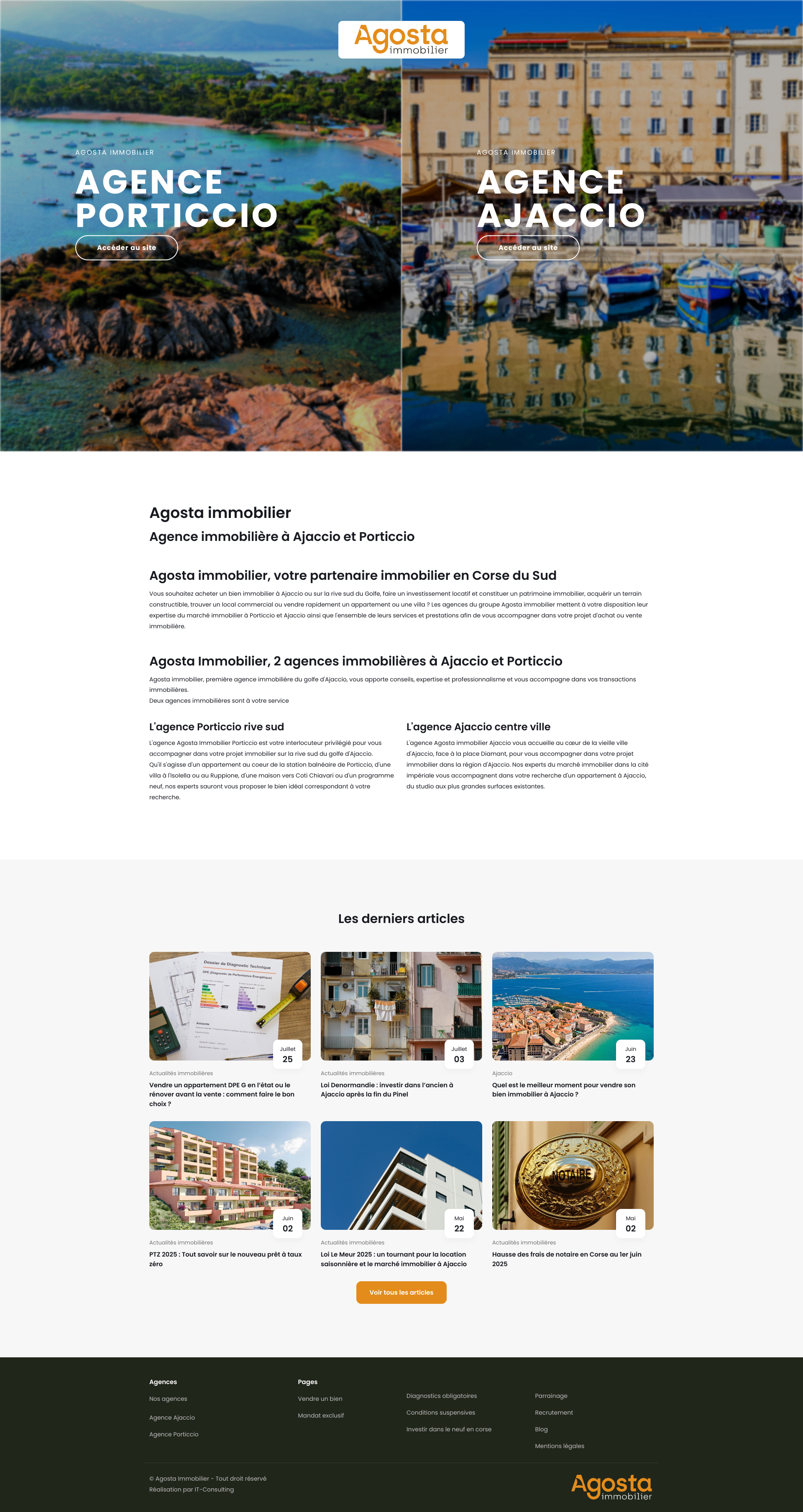 Aperçu du site