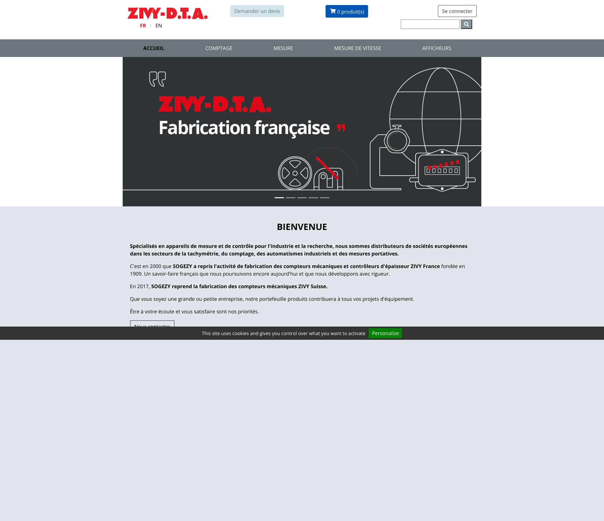 Aperçu du site