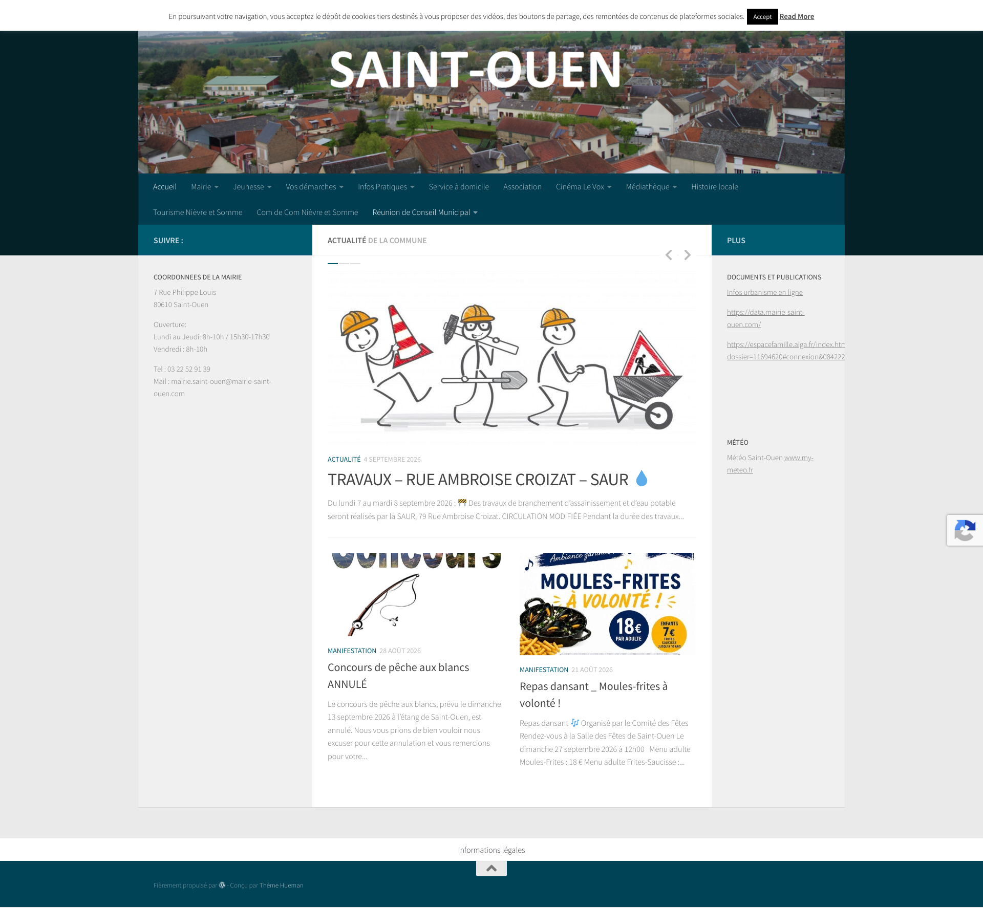 Aperçu du site