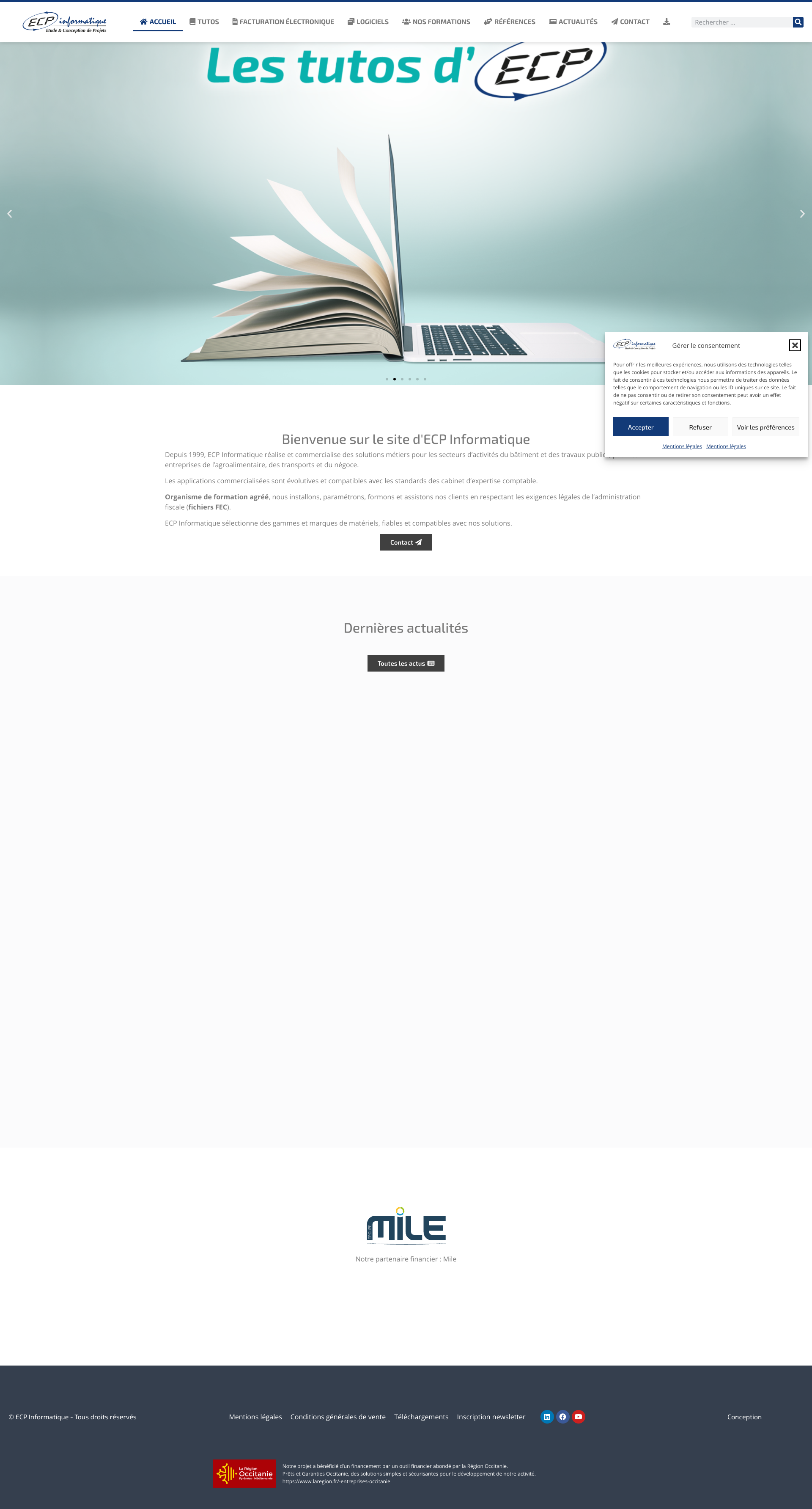 Aperçu du site