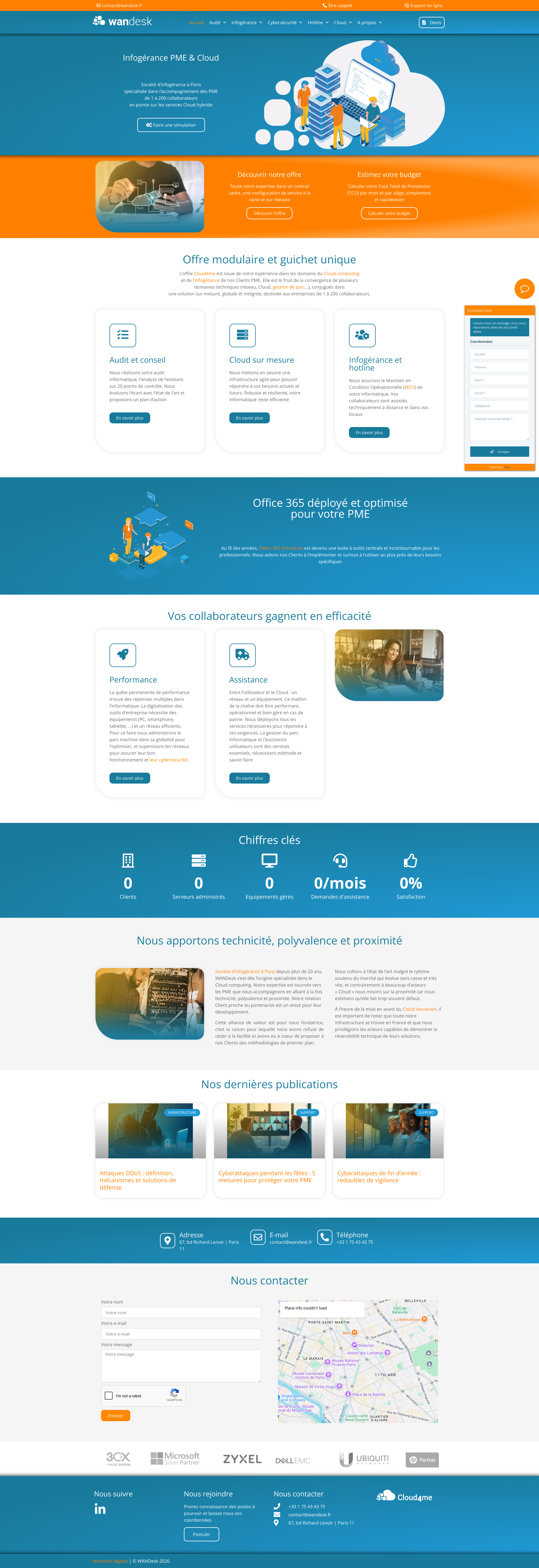 Aperçu du site