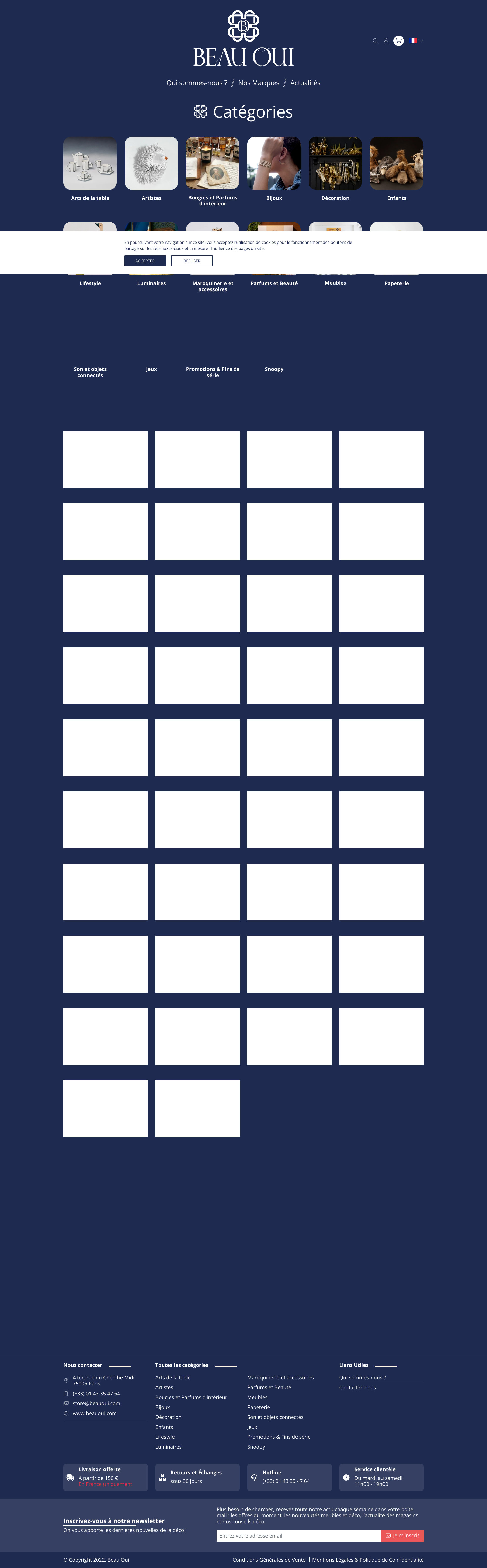 Aperçu du site