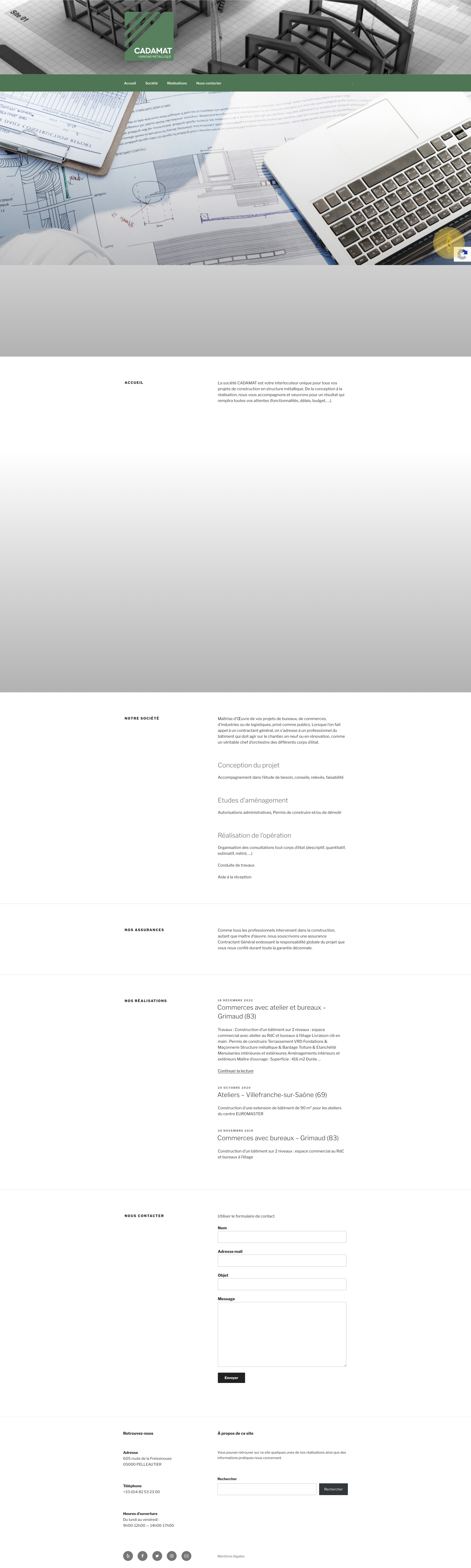 Aperçu du site
