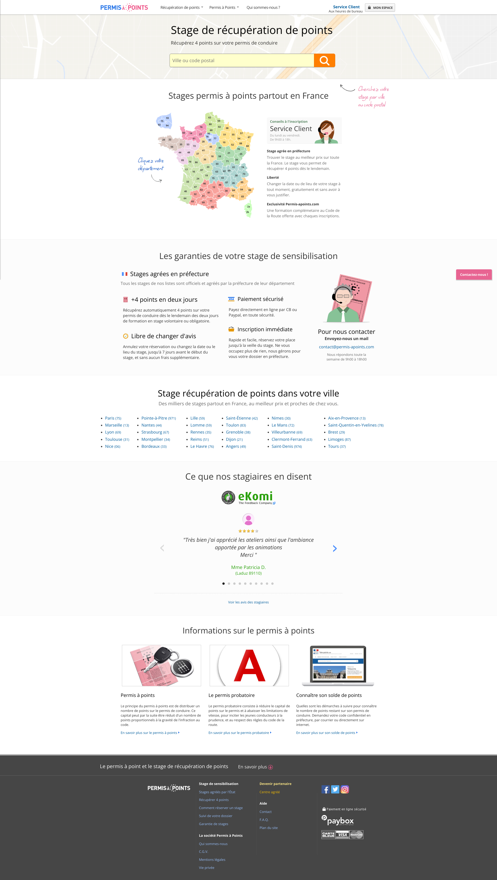 Aperçu du site