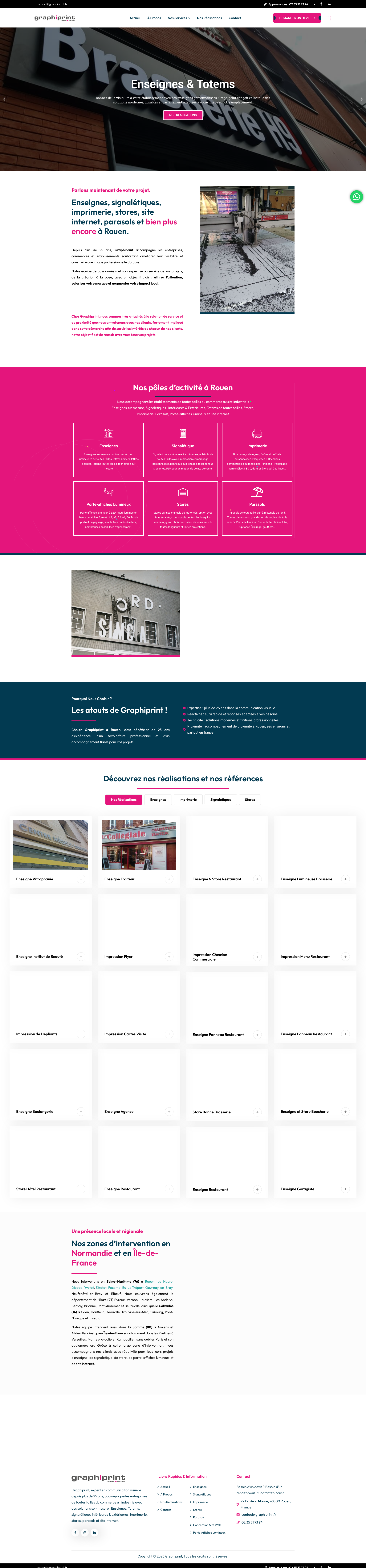Aperçu du site