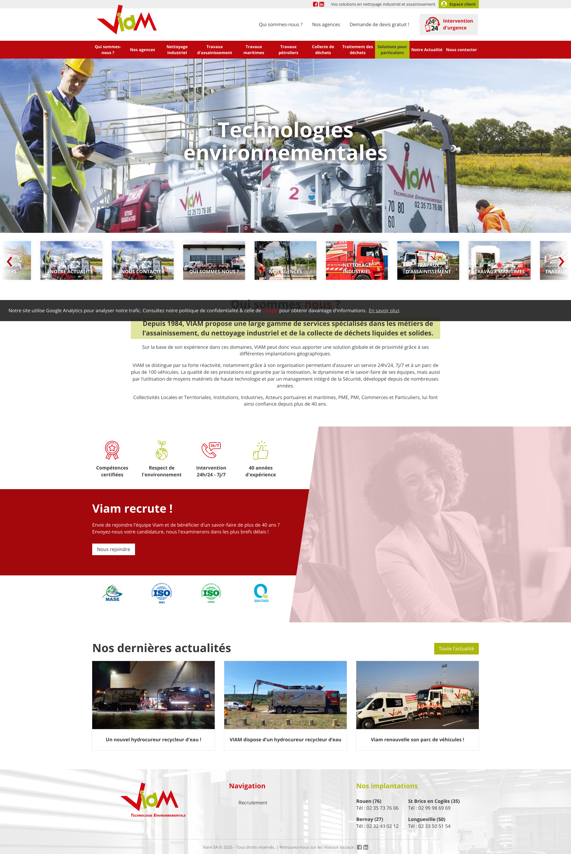 Aperçu du site