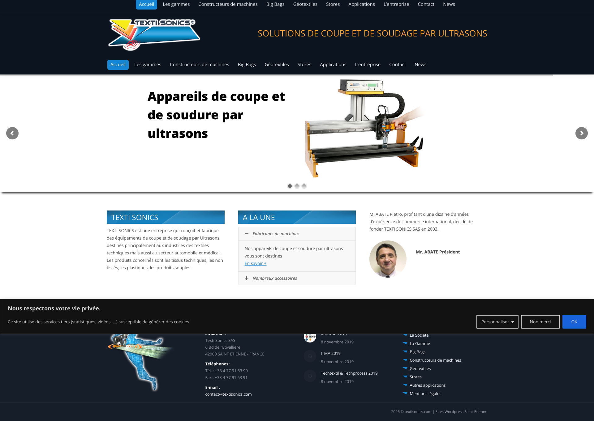 Aperçu du site