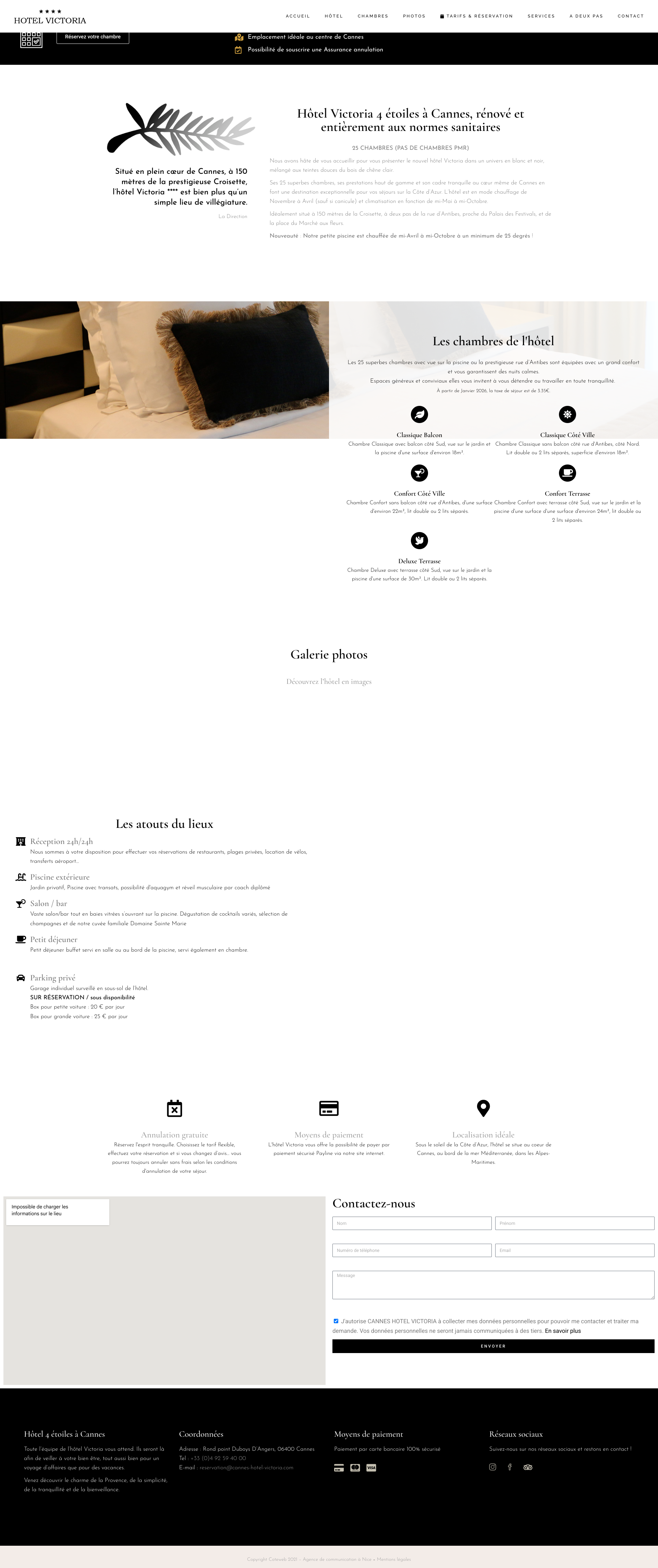 Aperçu du site