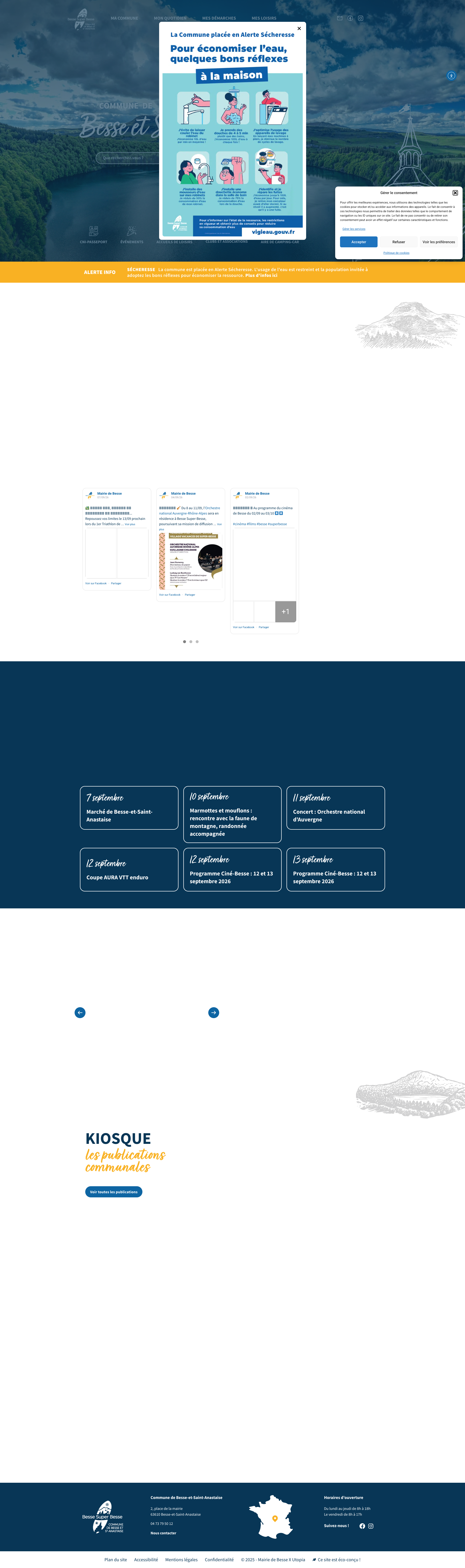 Aperçu du site