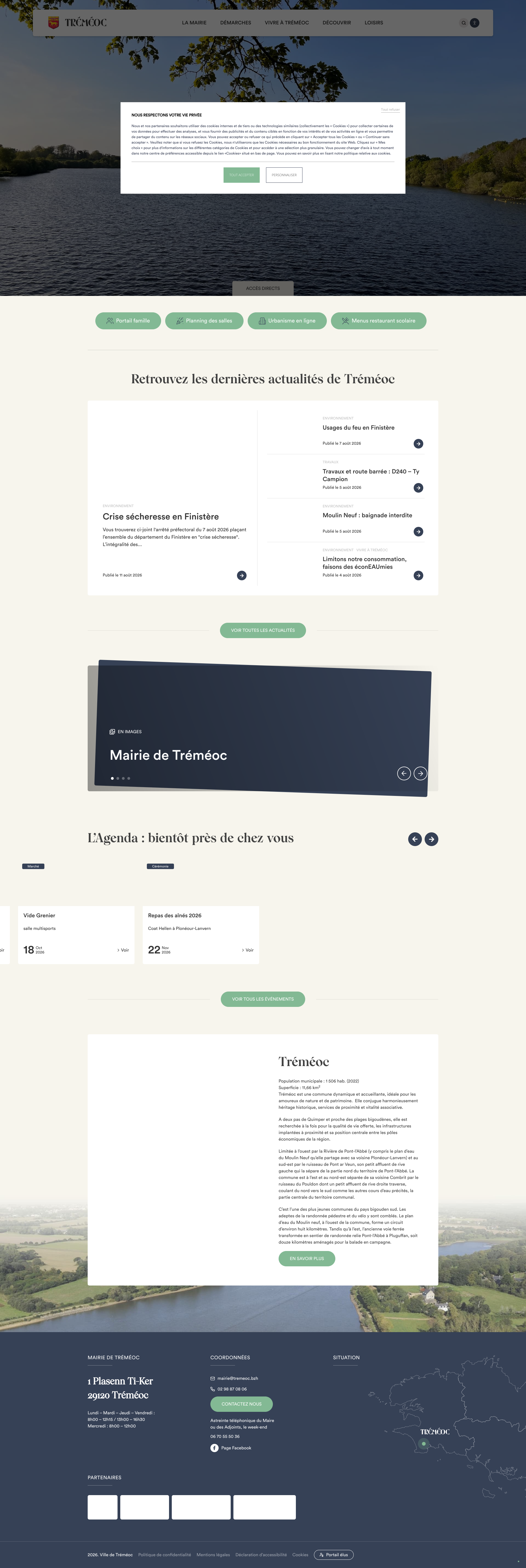 Aperçu du site