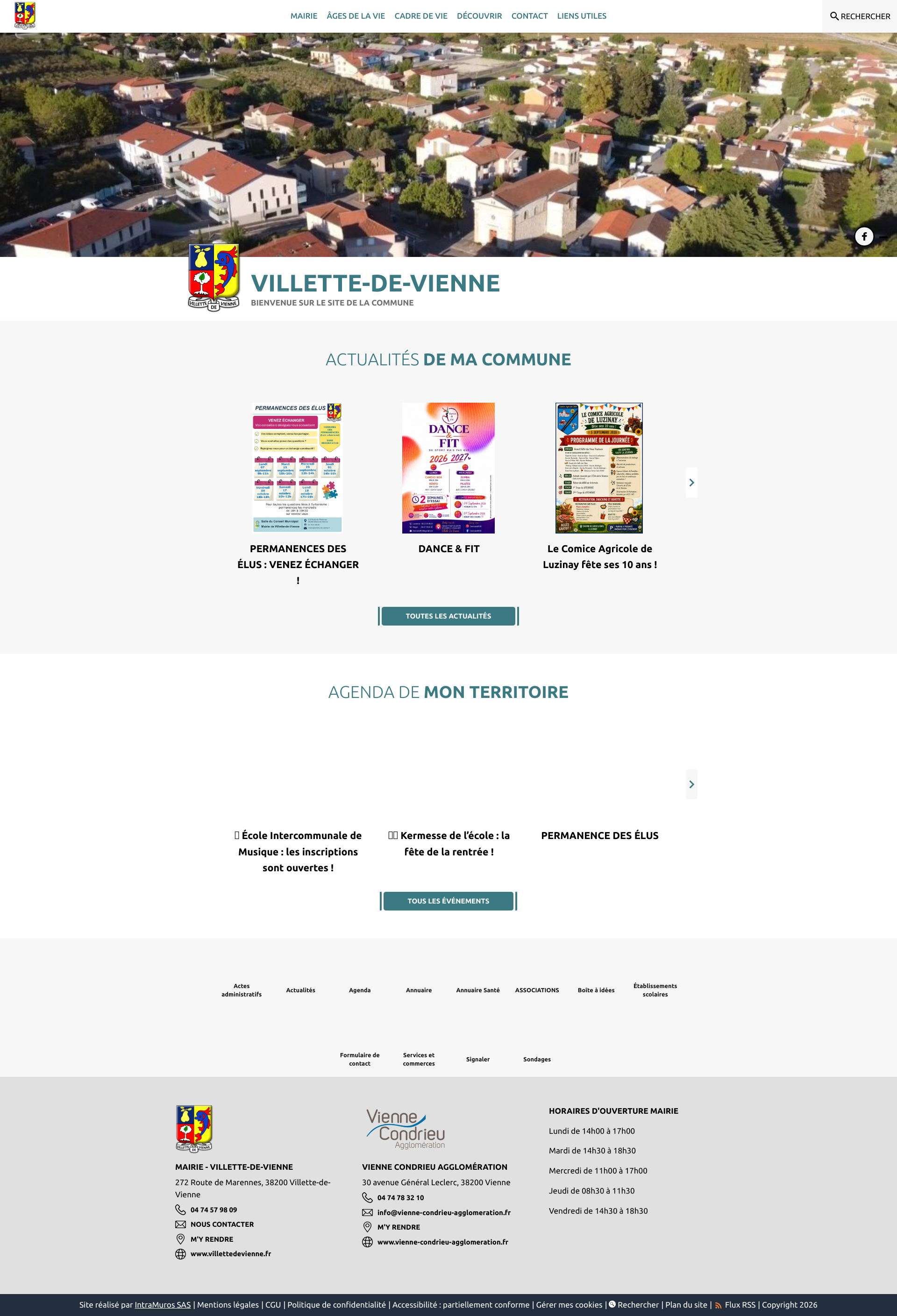 Aperçu du site