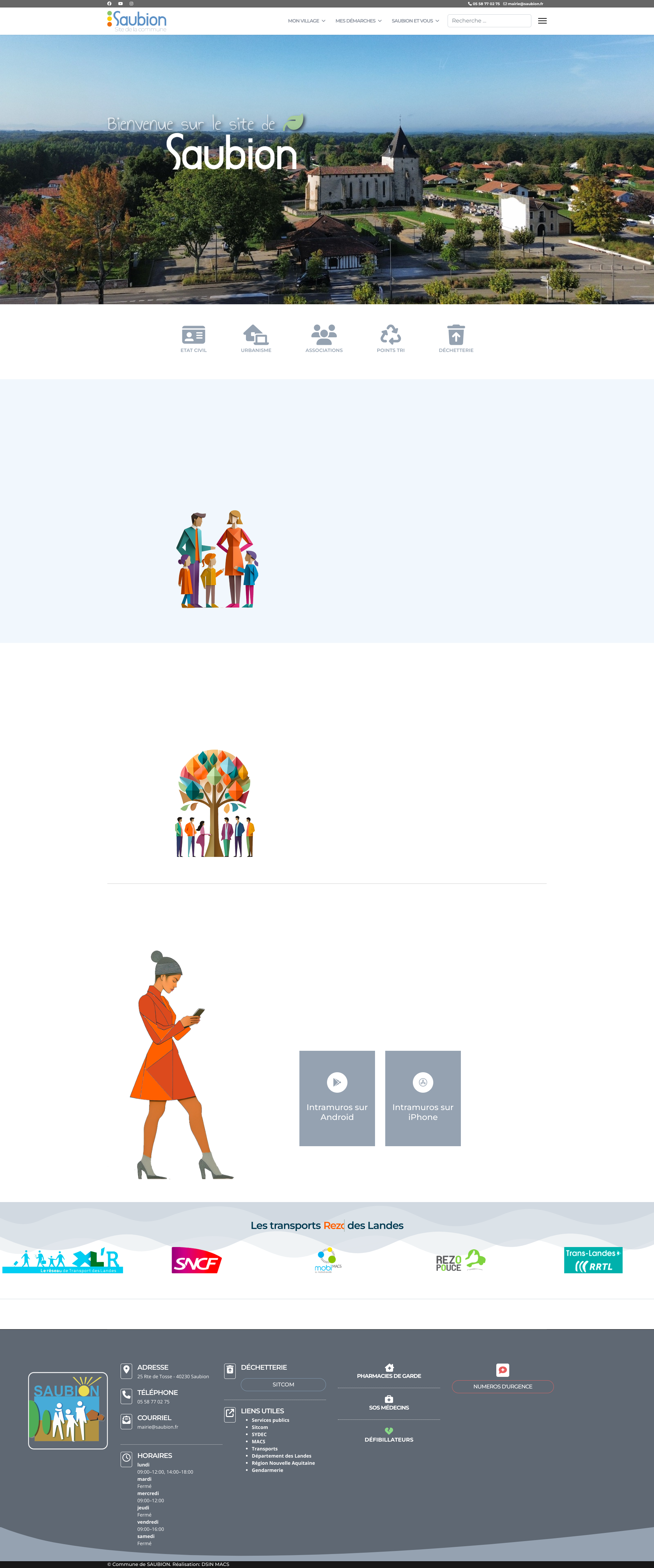 Aperçu du site