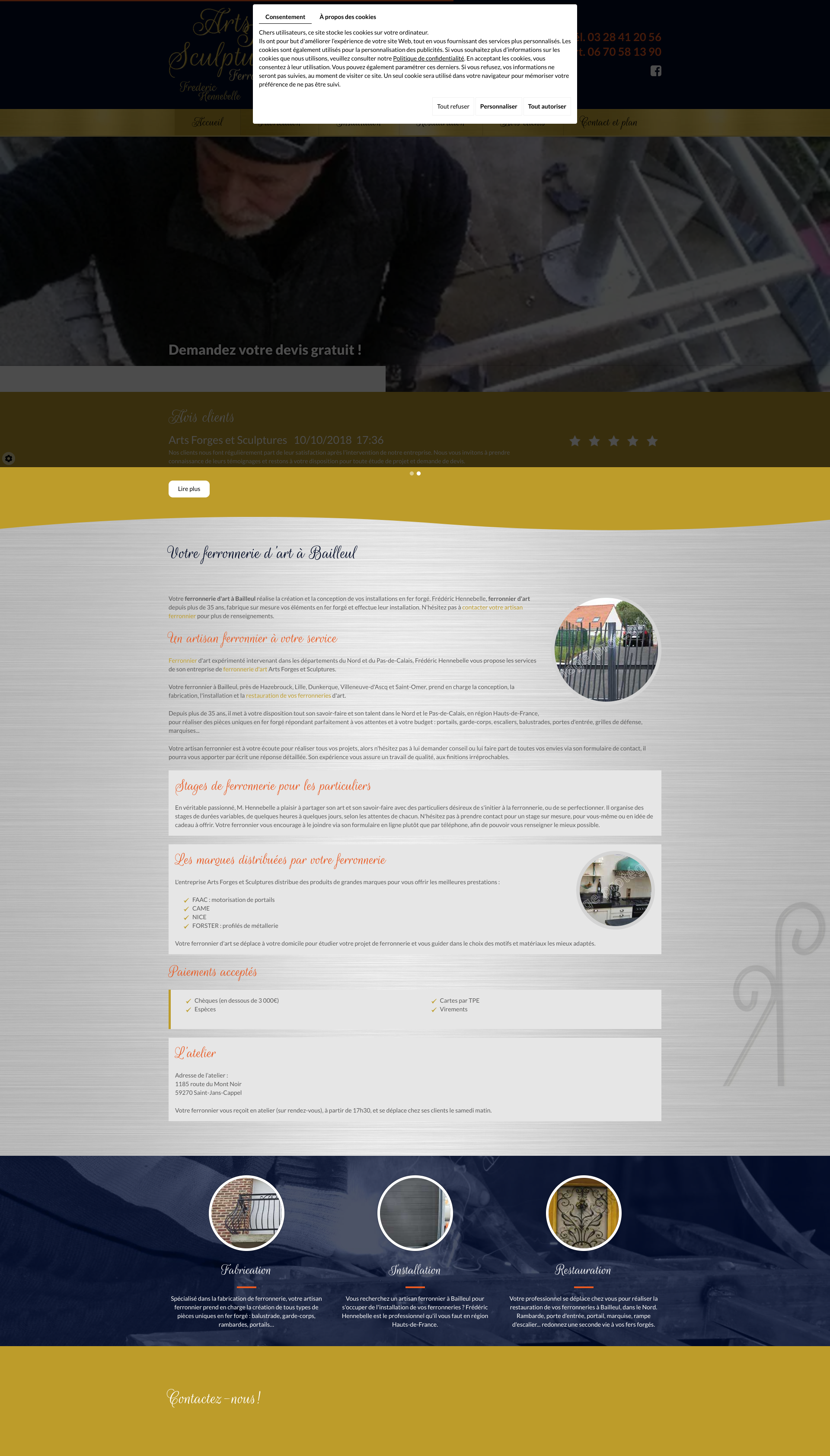 Aperçu du site