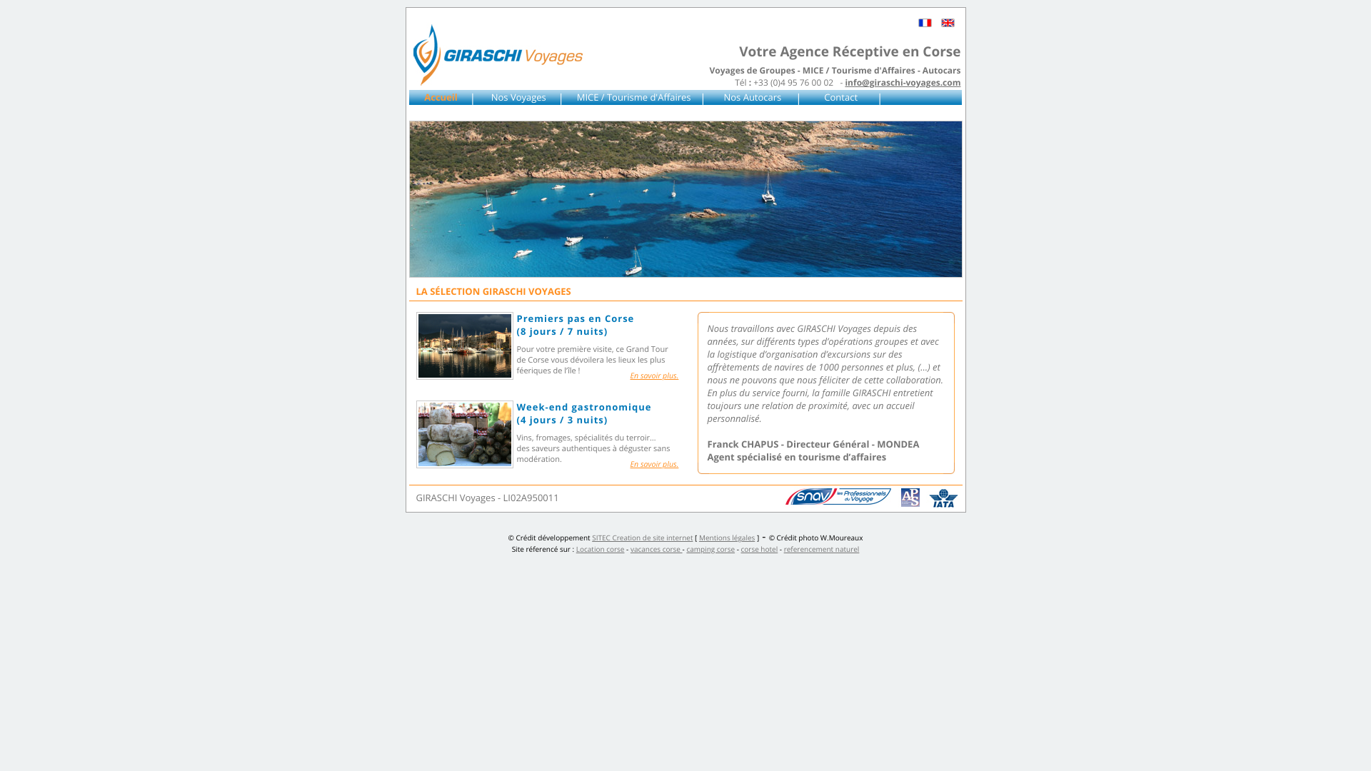 Aperçu du site