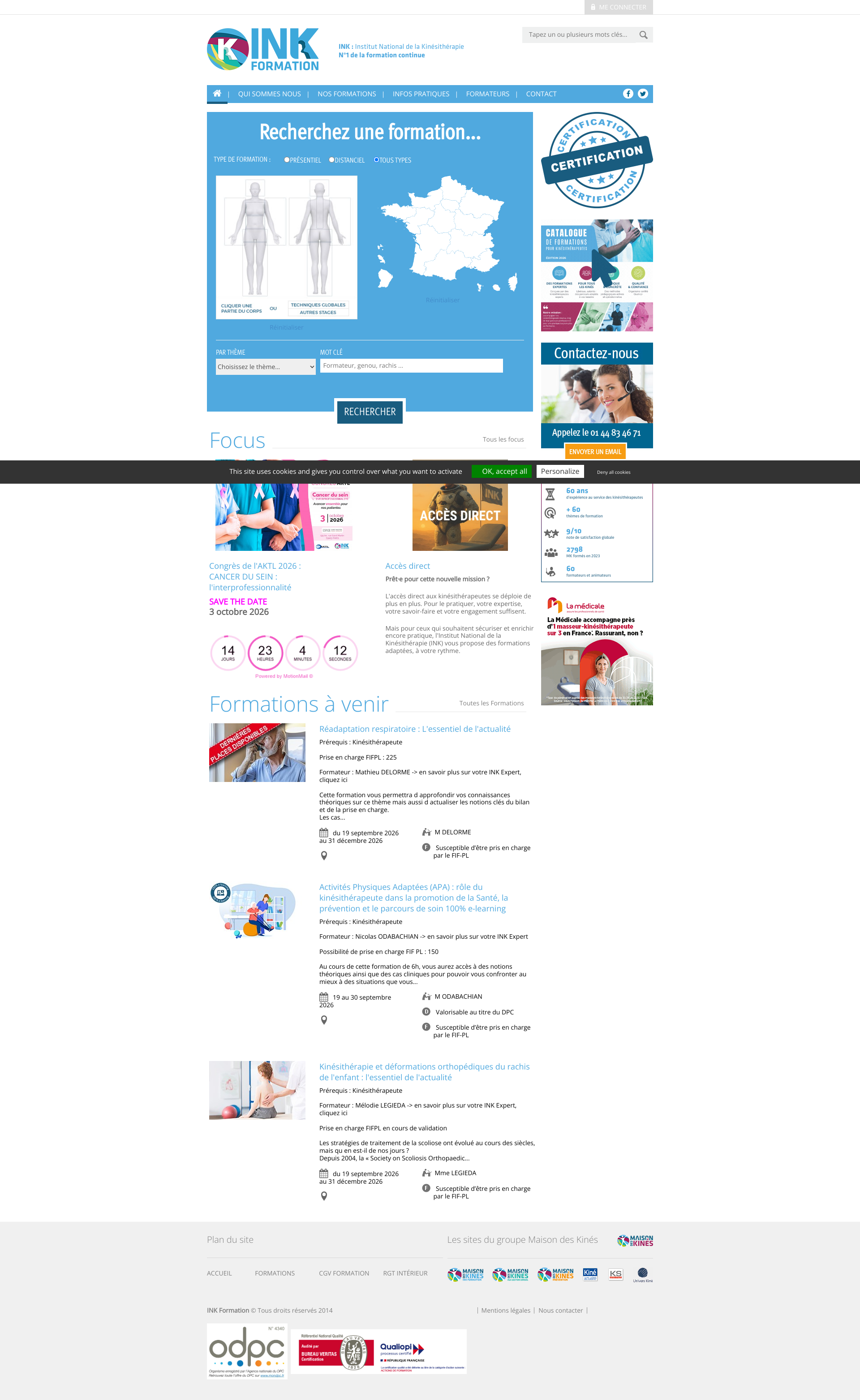 Aperçu du site