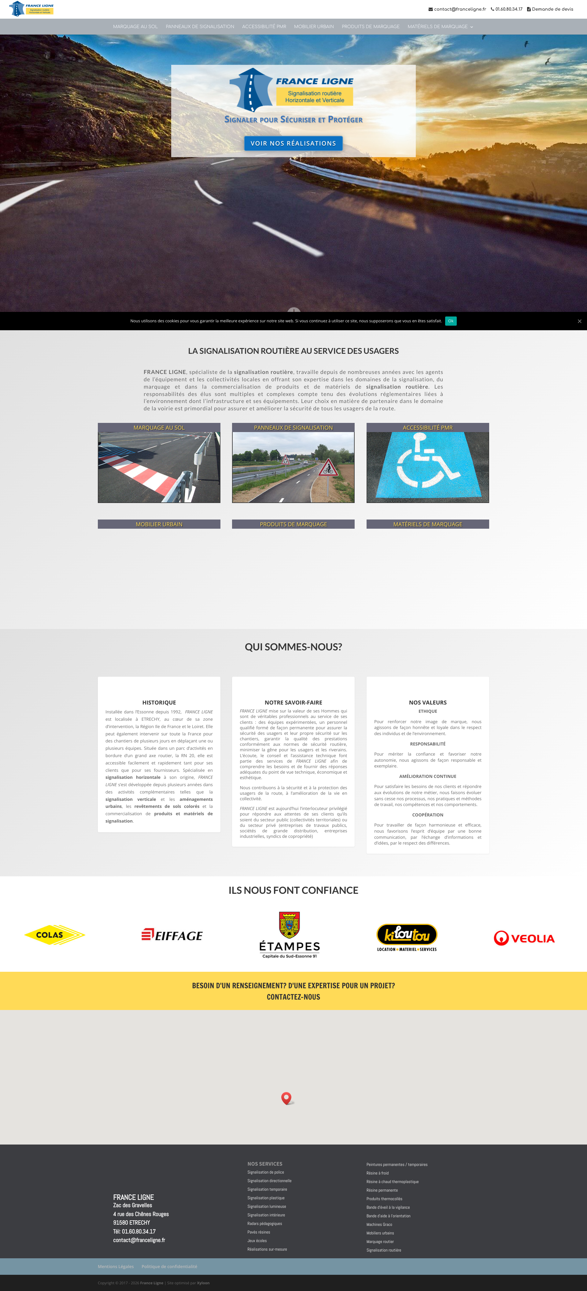 Aperçu du site