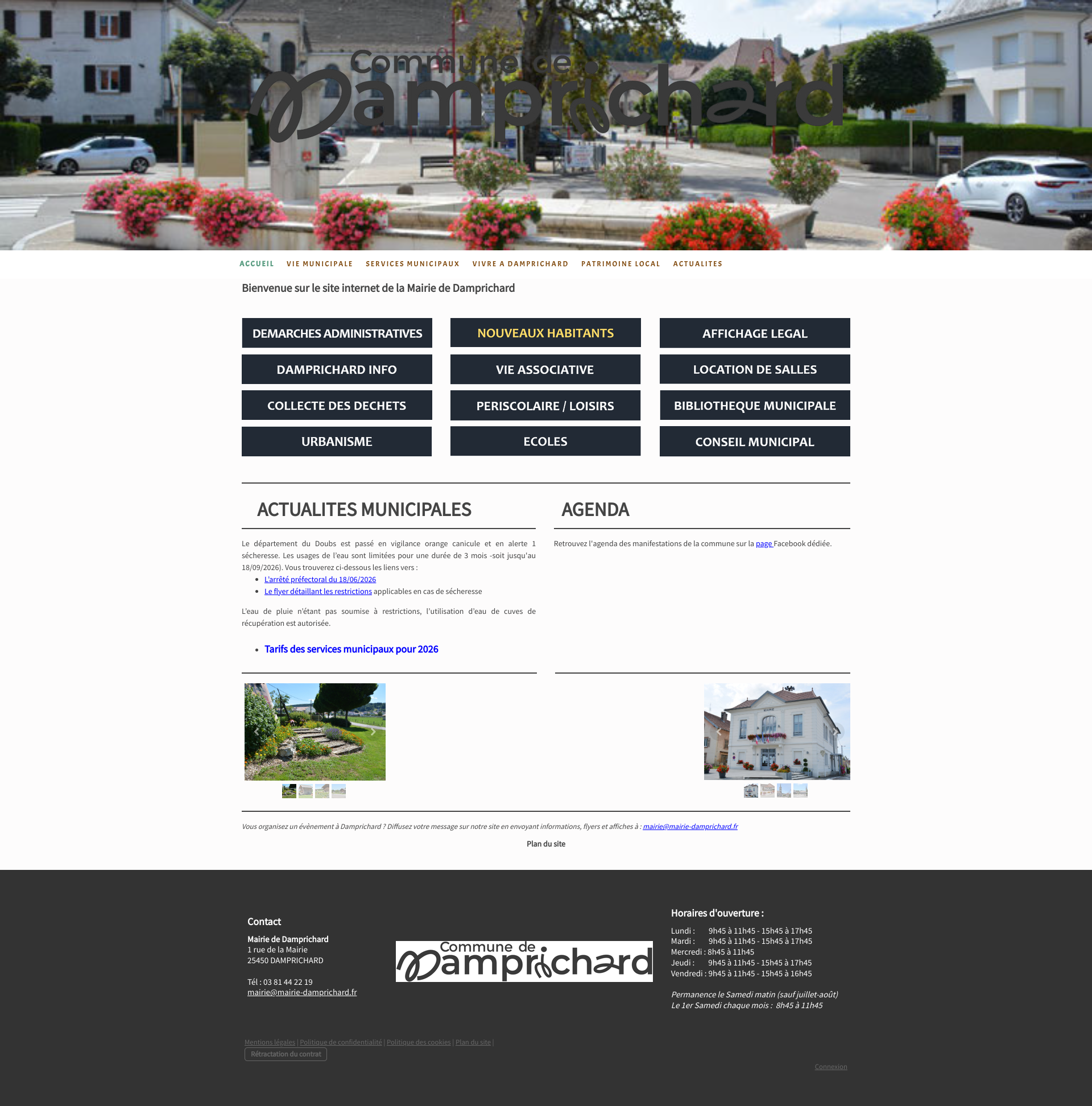 Aperçu du site