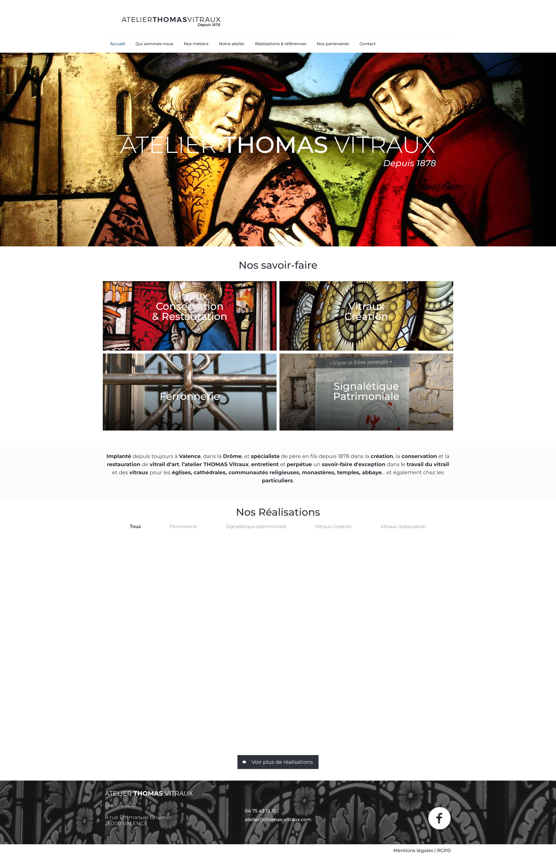 Aperçu du site