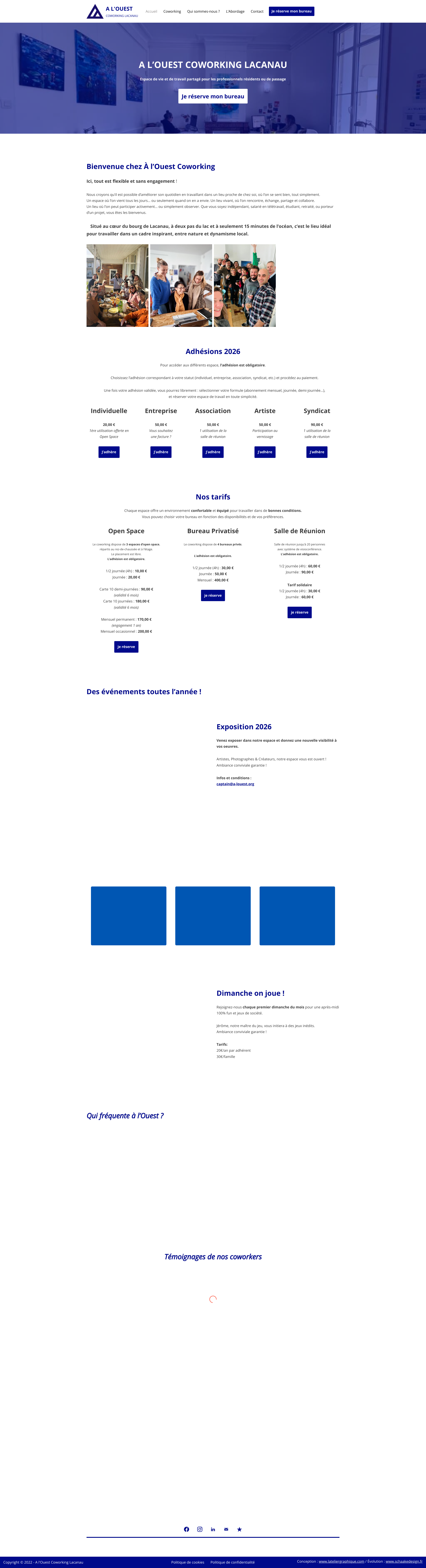 Aperçu du site