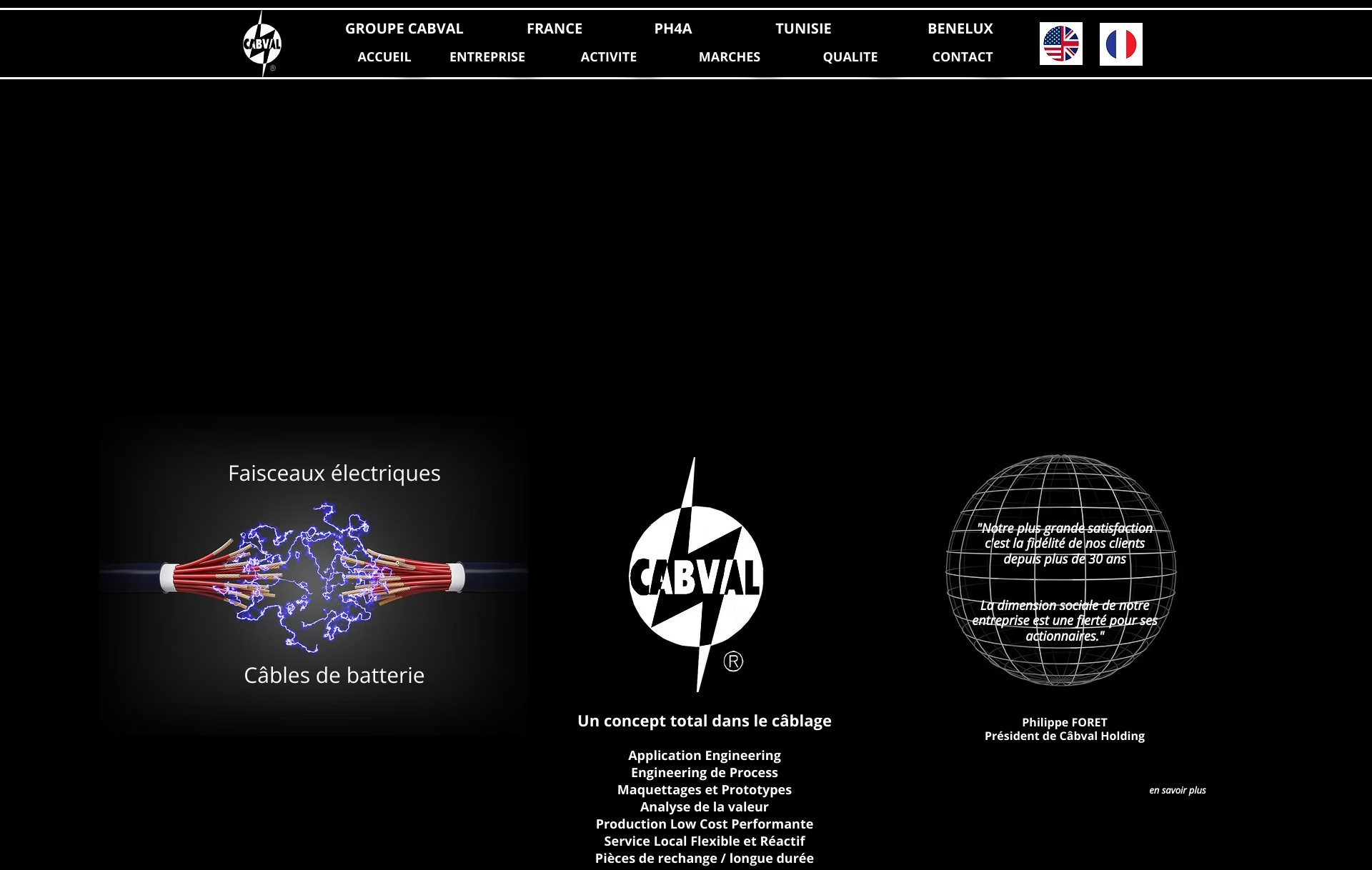 Aperçu du site