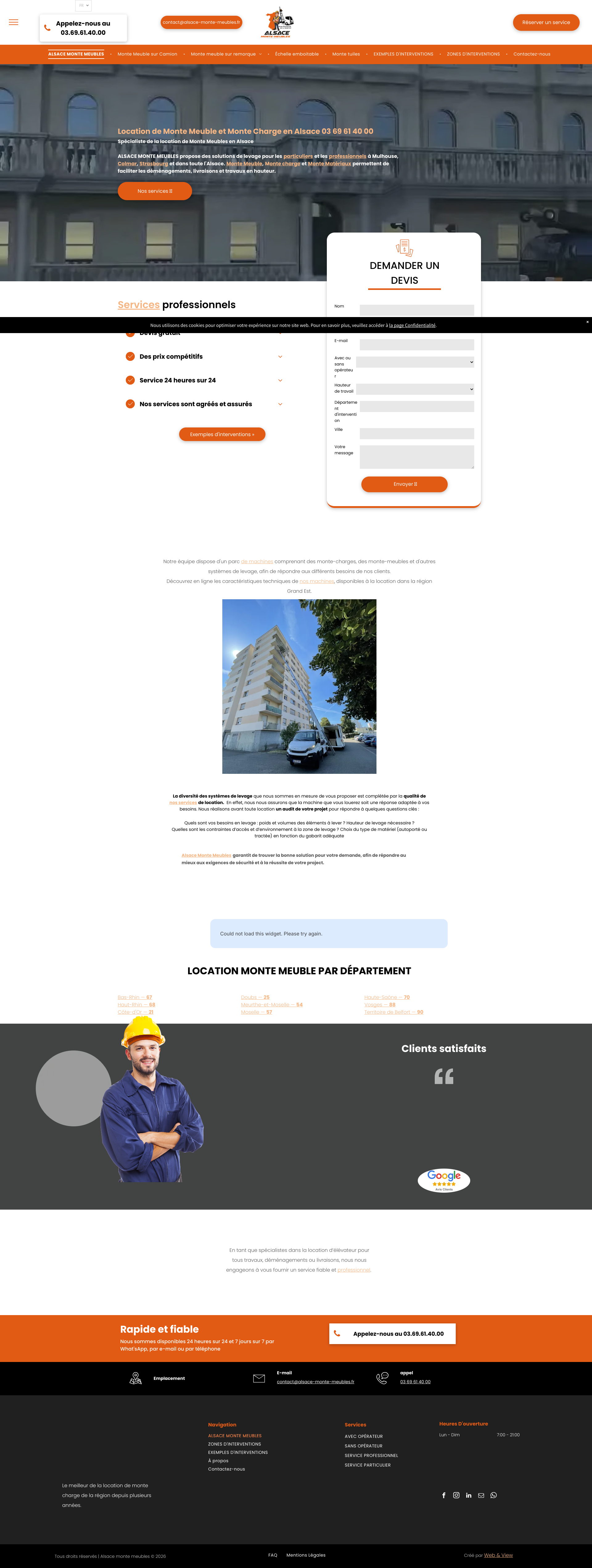 Aperçu du site