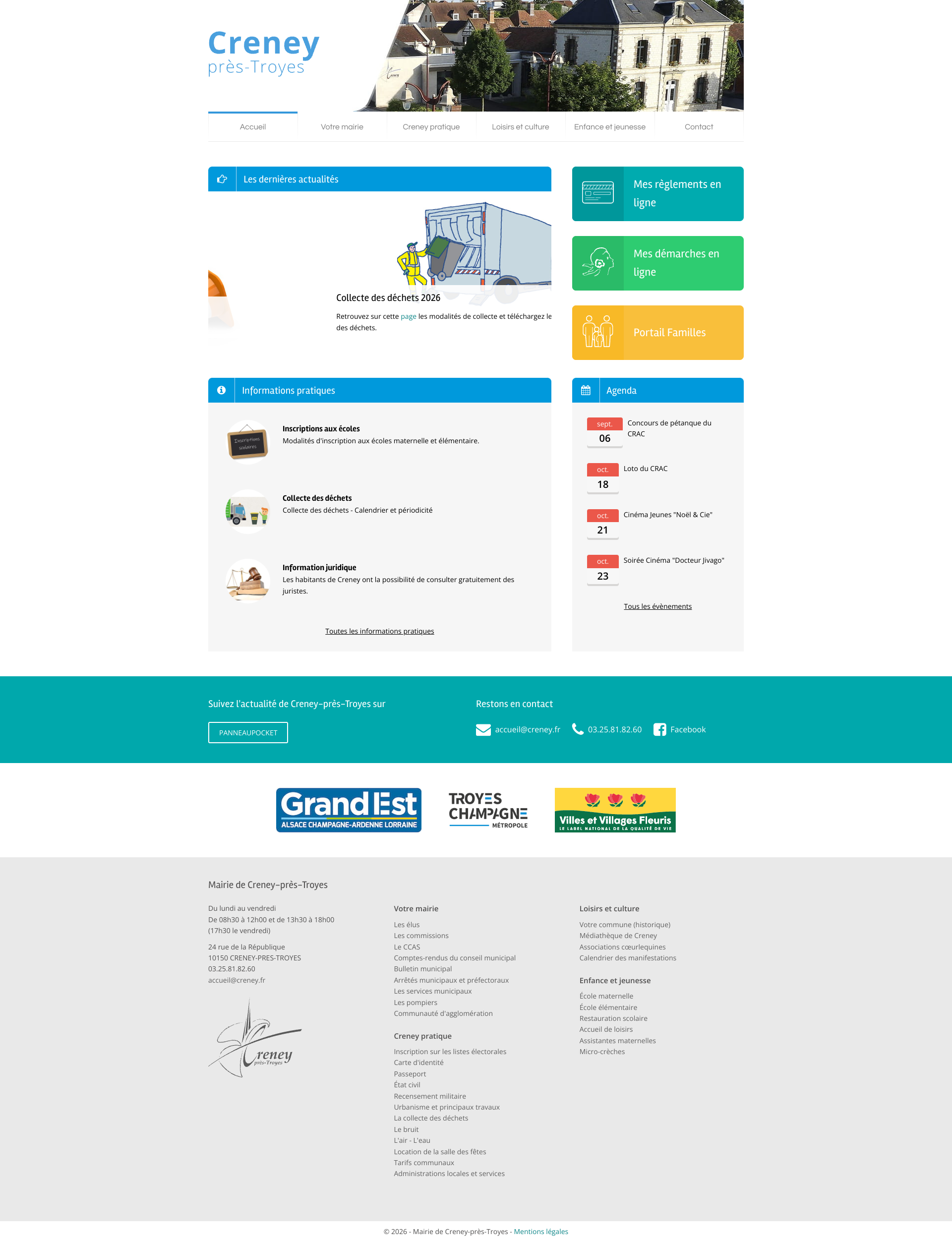 Aperçu du site
