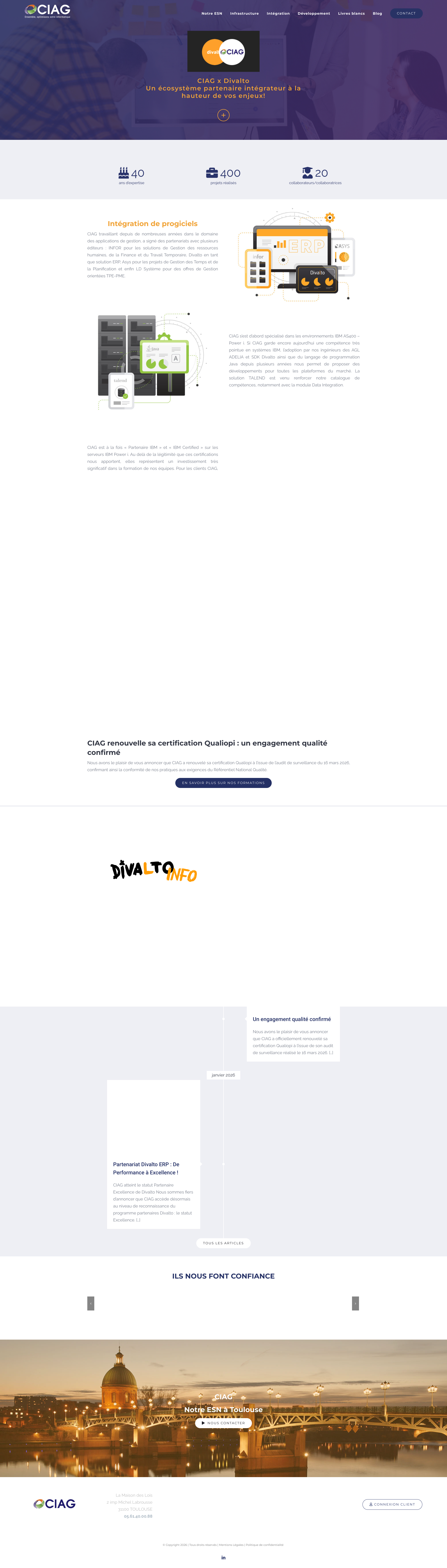 Aperçu du site