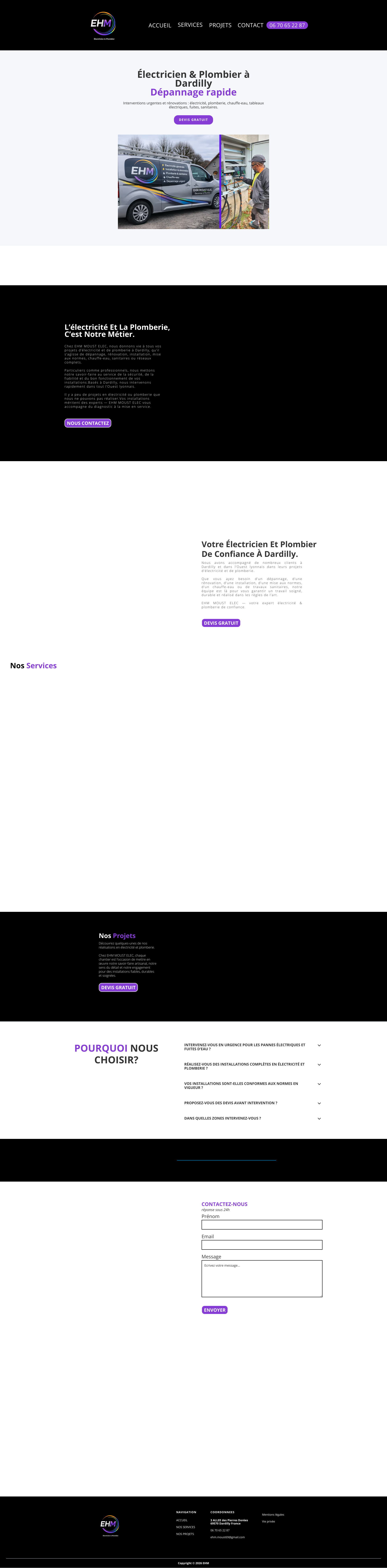 Aperçu du site