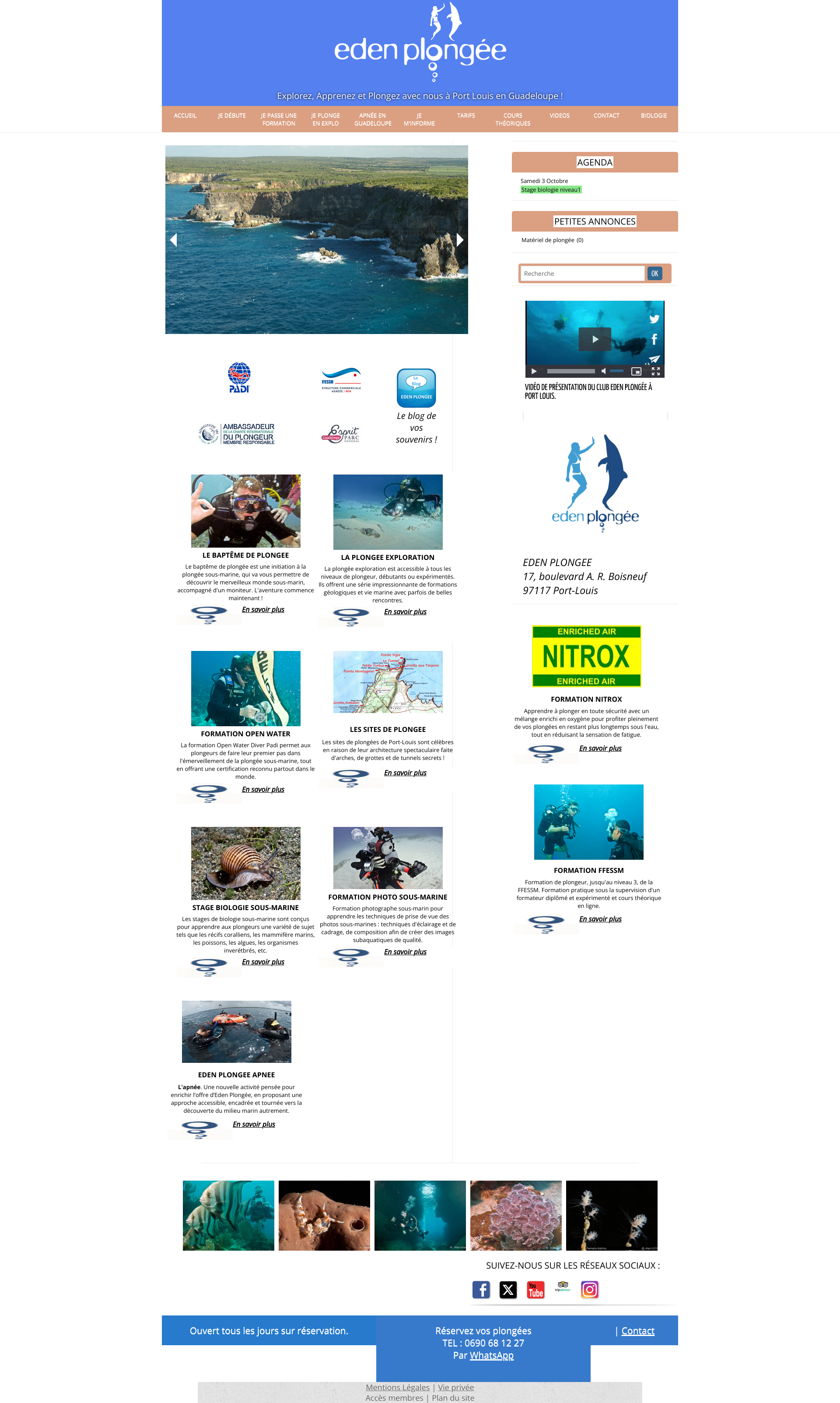 Aperçu du site