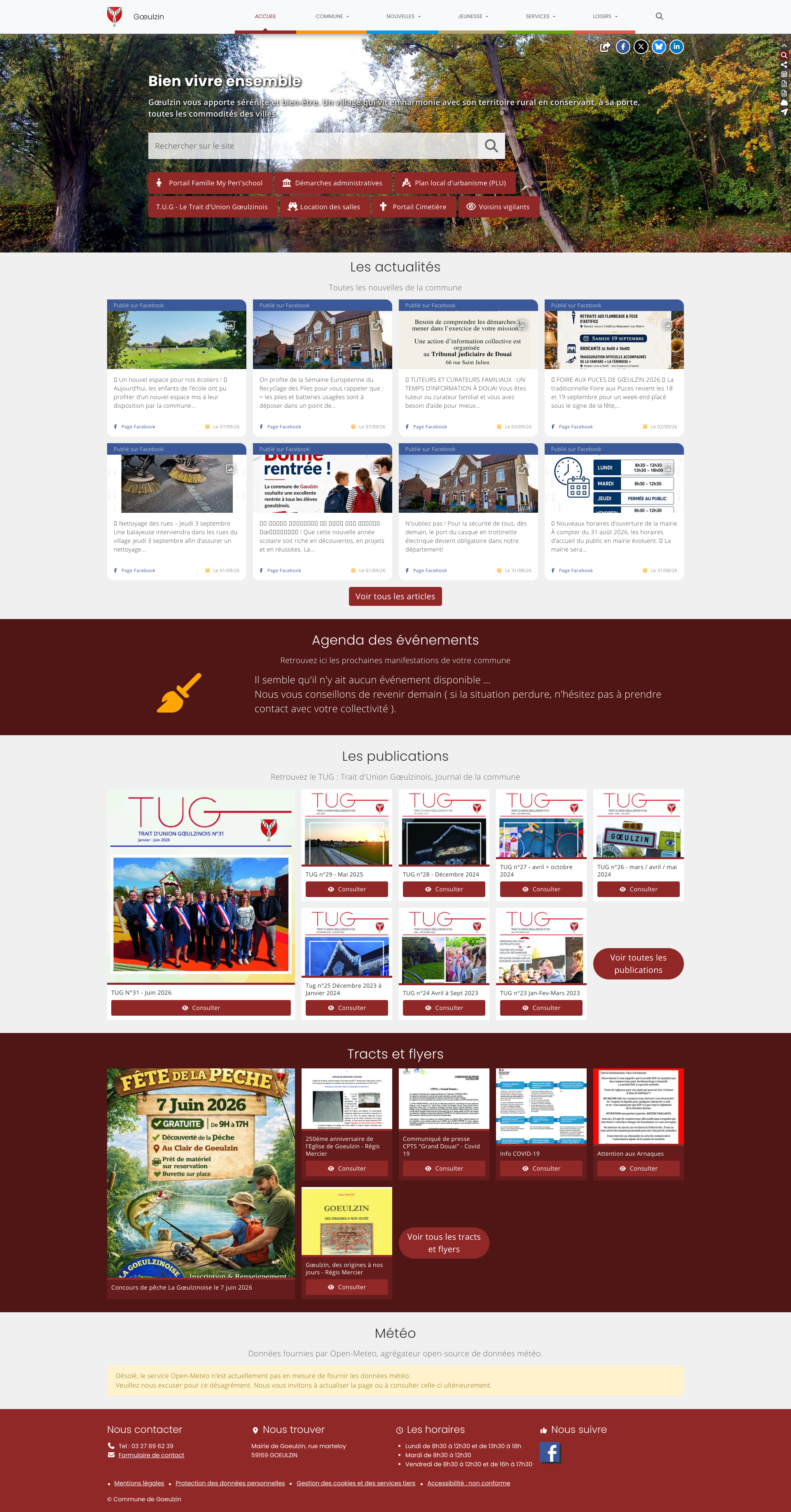 Aperçu du site