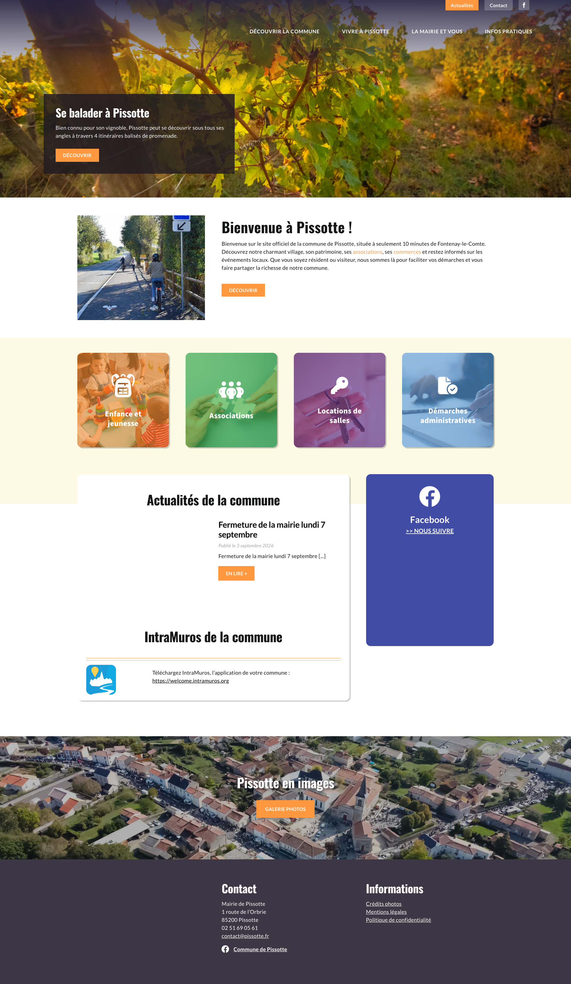Aperçu du site
