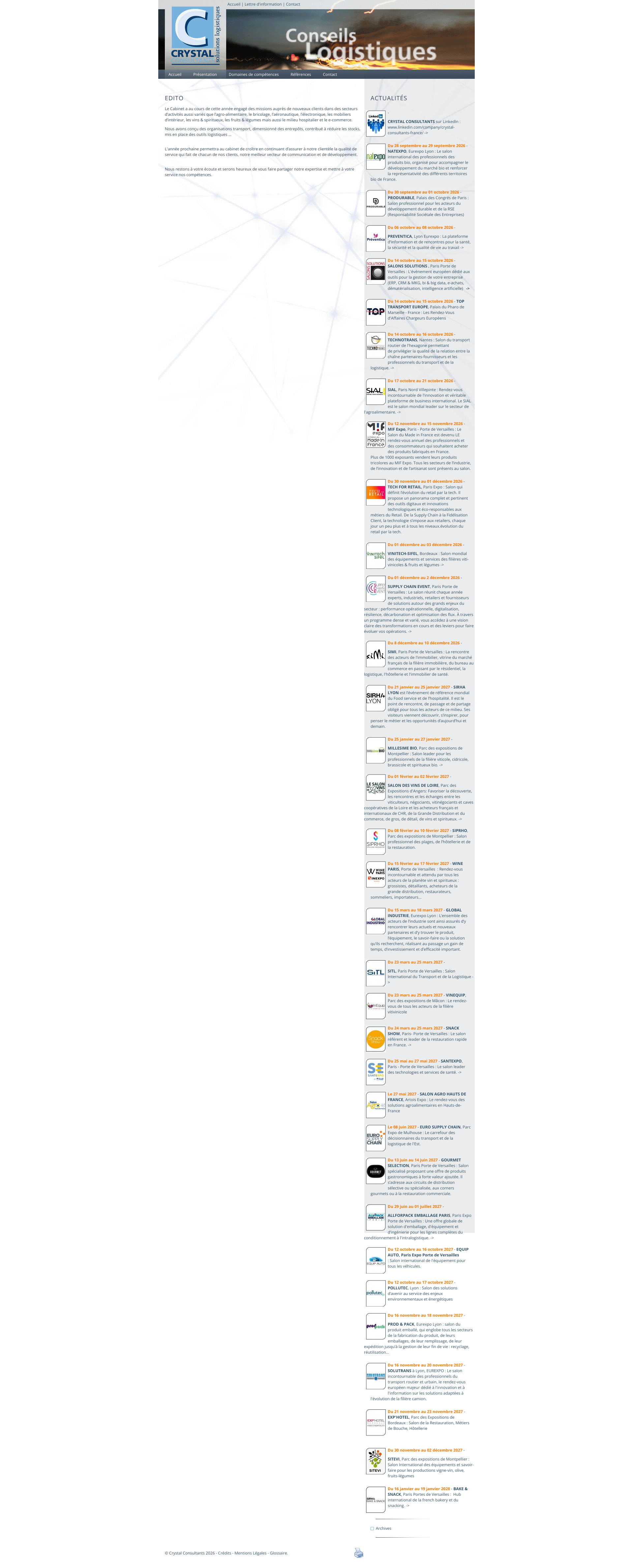 Aperçu du site