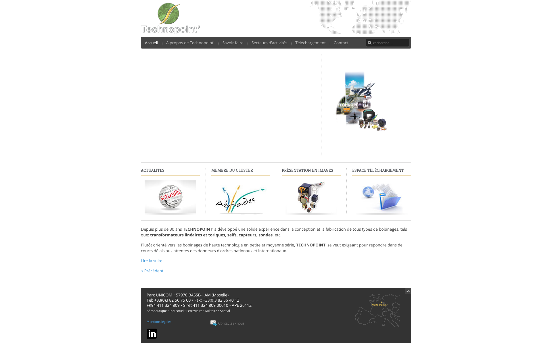 Aperçu du site