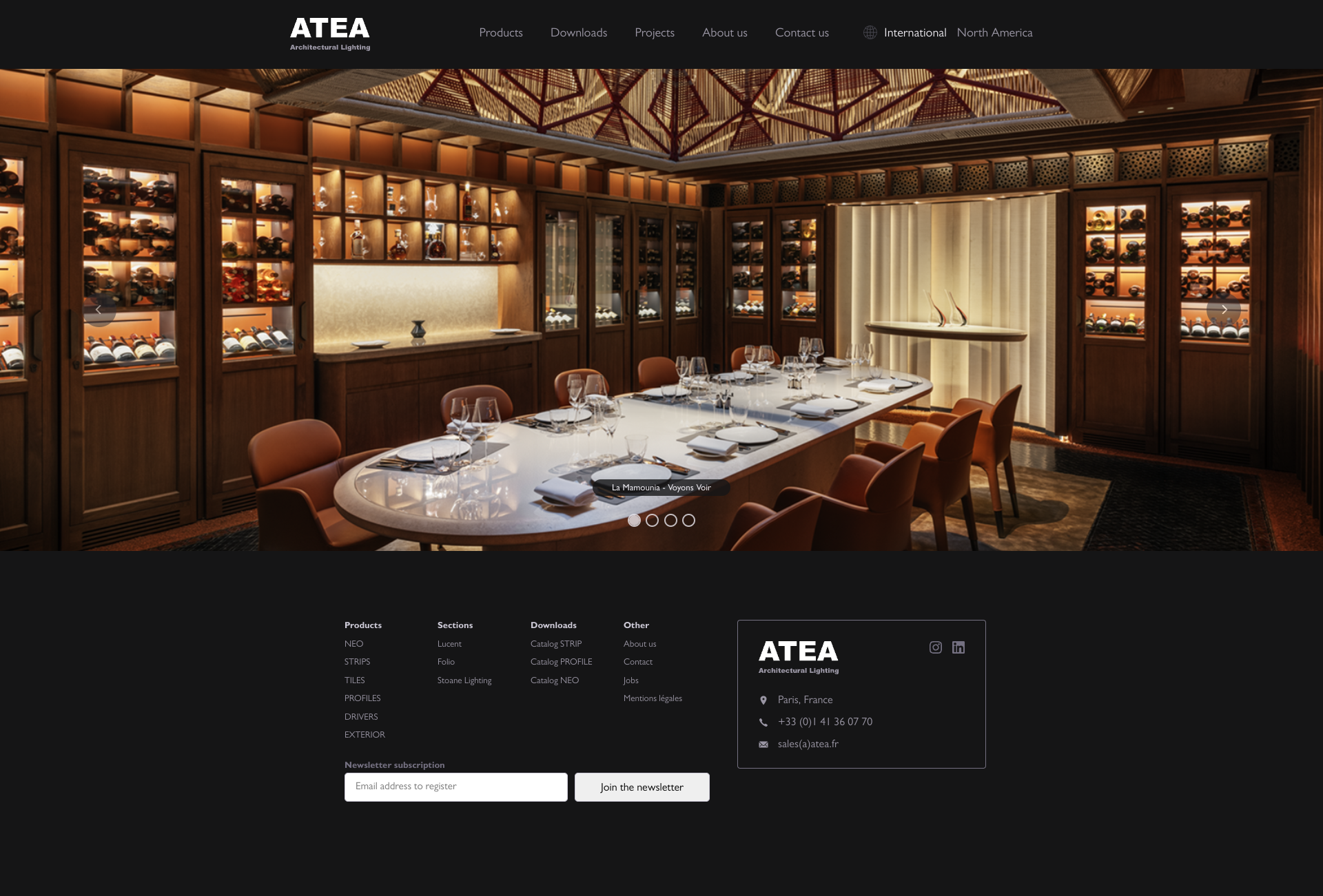 Aperçu du site