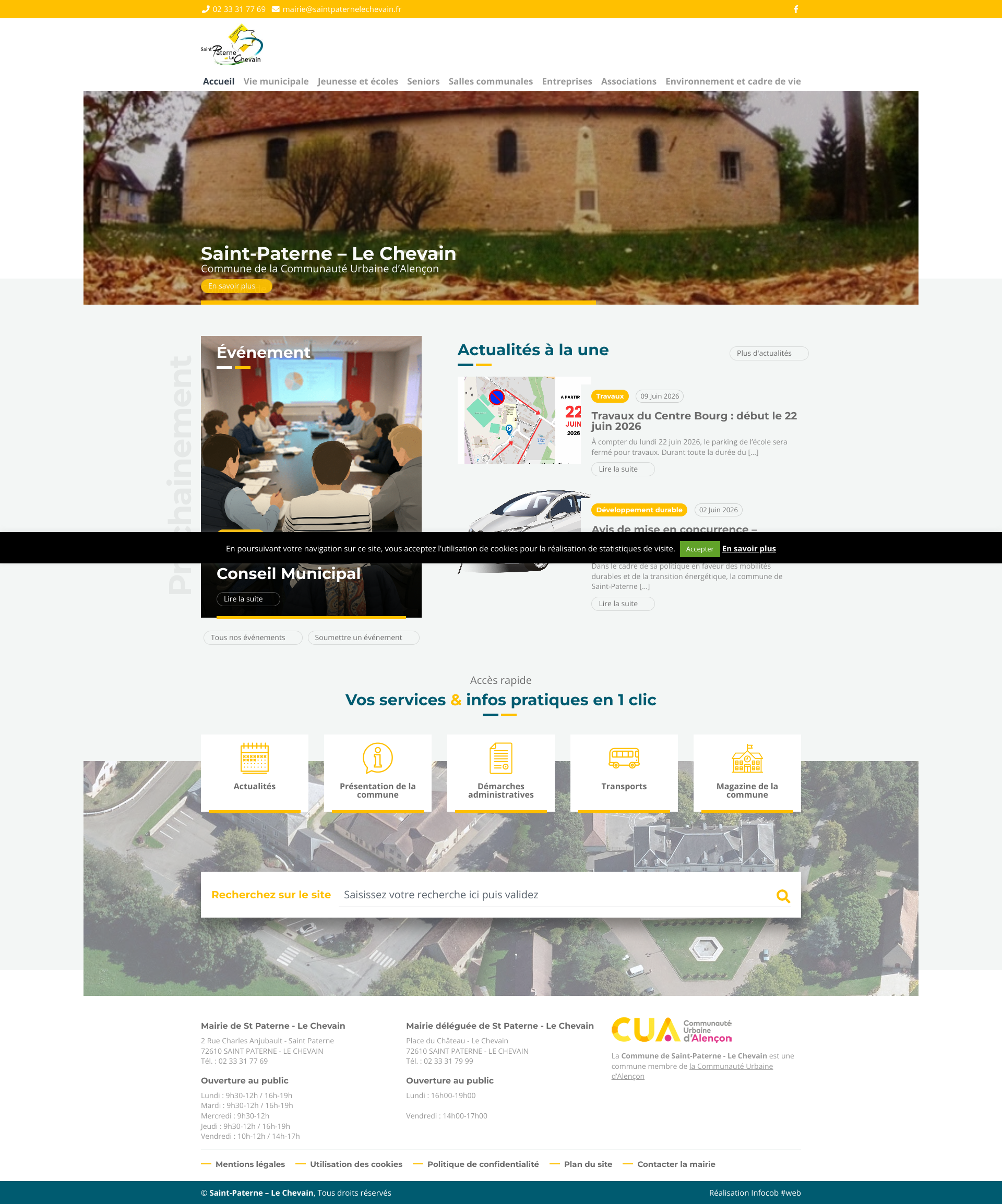 Aperçu du site