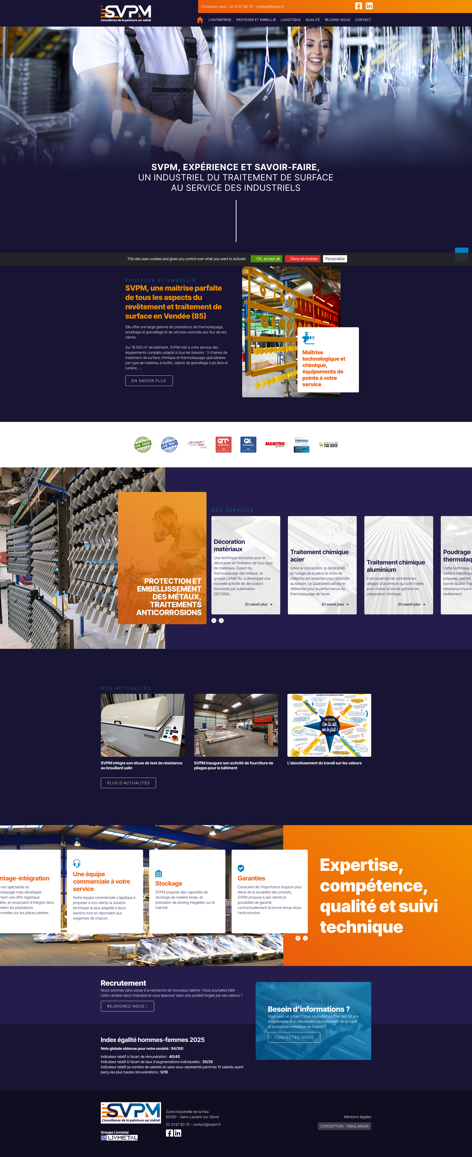 Aperçu du site