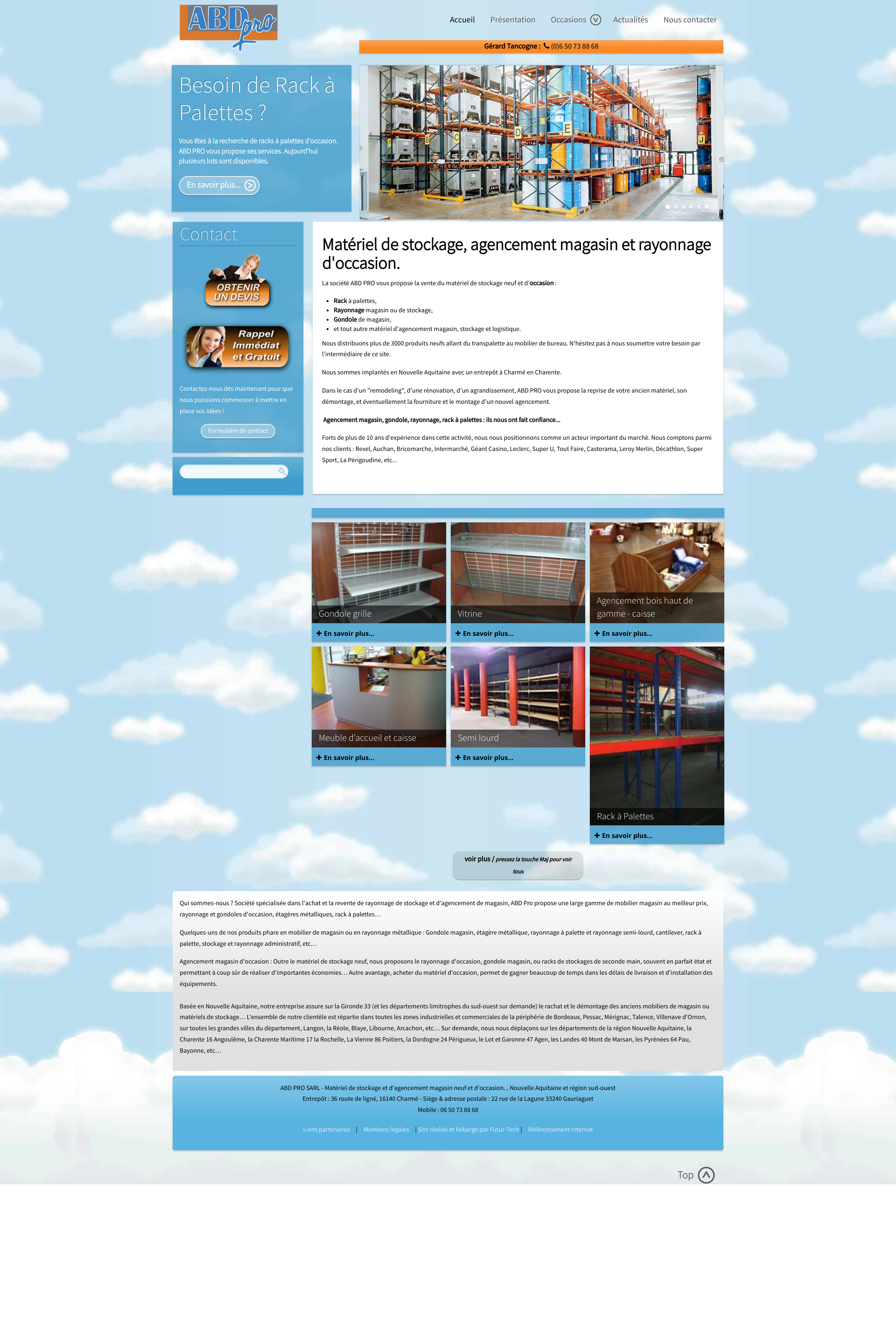 Aperçu du site