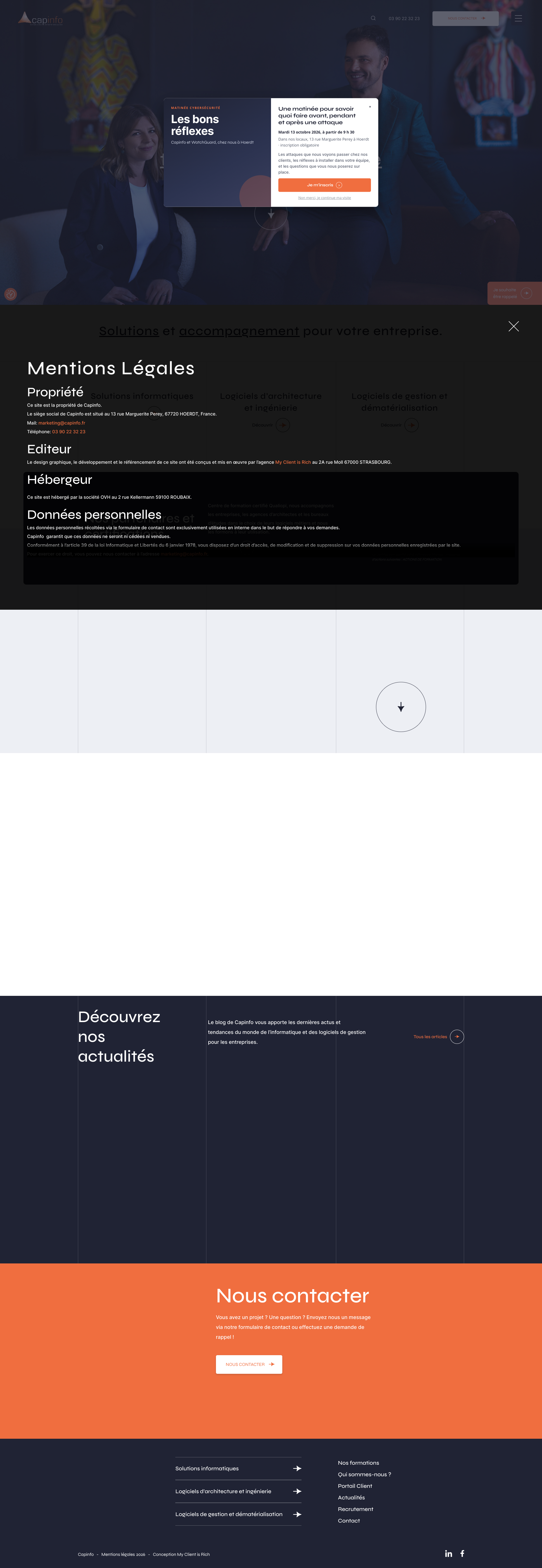 Aperçu du site