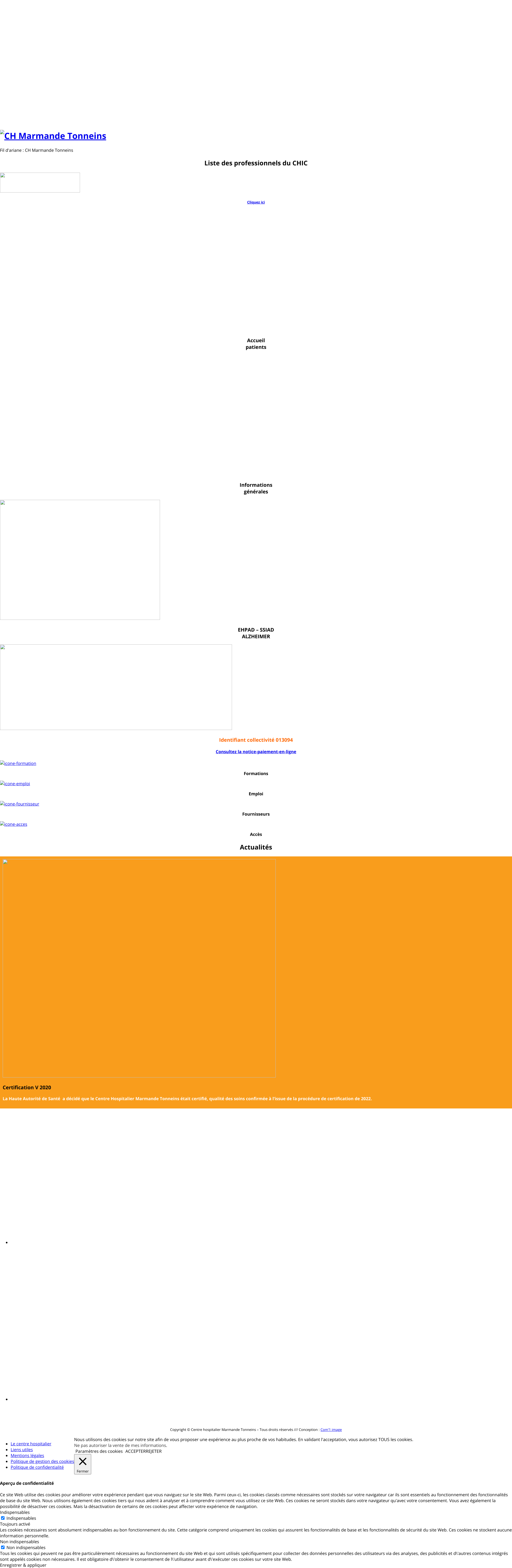 Aperçu du site
